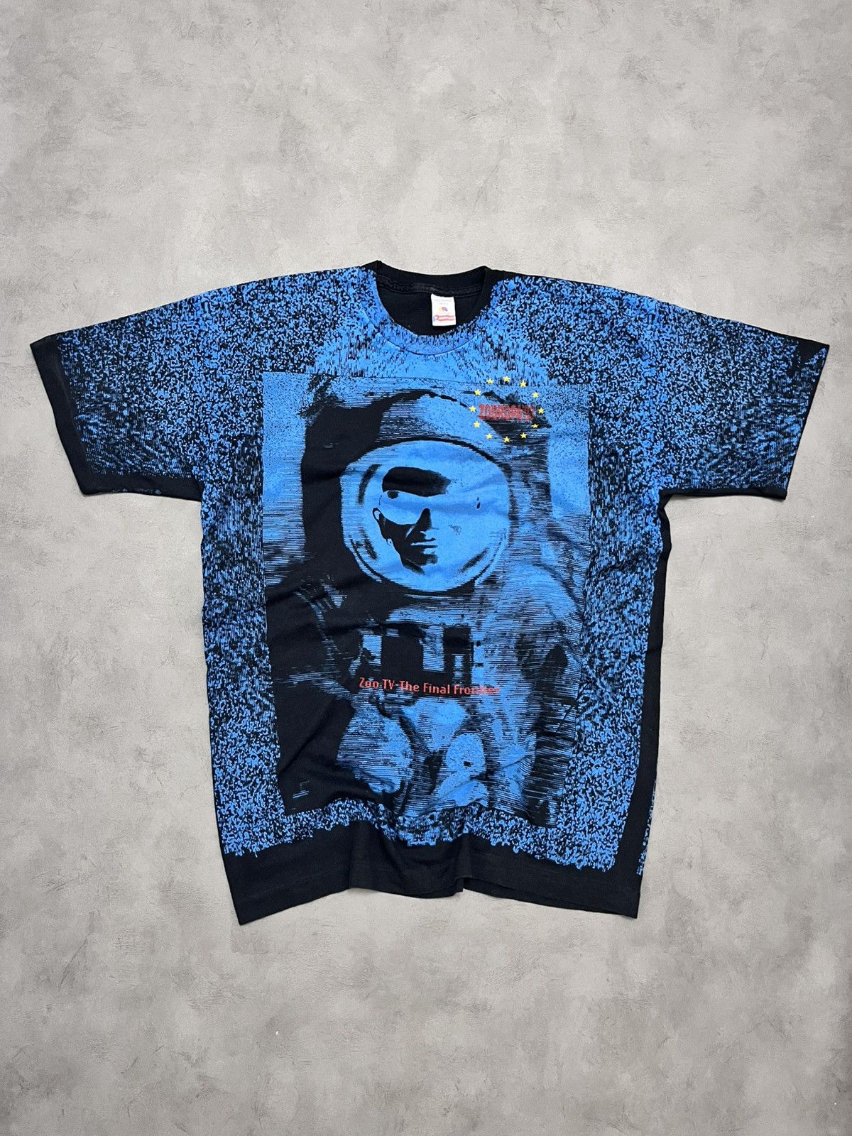 Band Tees U2 ZOOROPA '93 TOUR ZOO TV THE FINAL FRONTIER AOP TEE Size US XL / EU 56 / 4 - 1 Thumbnail