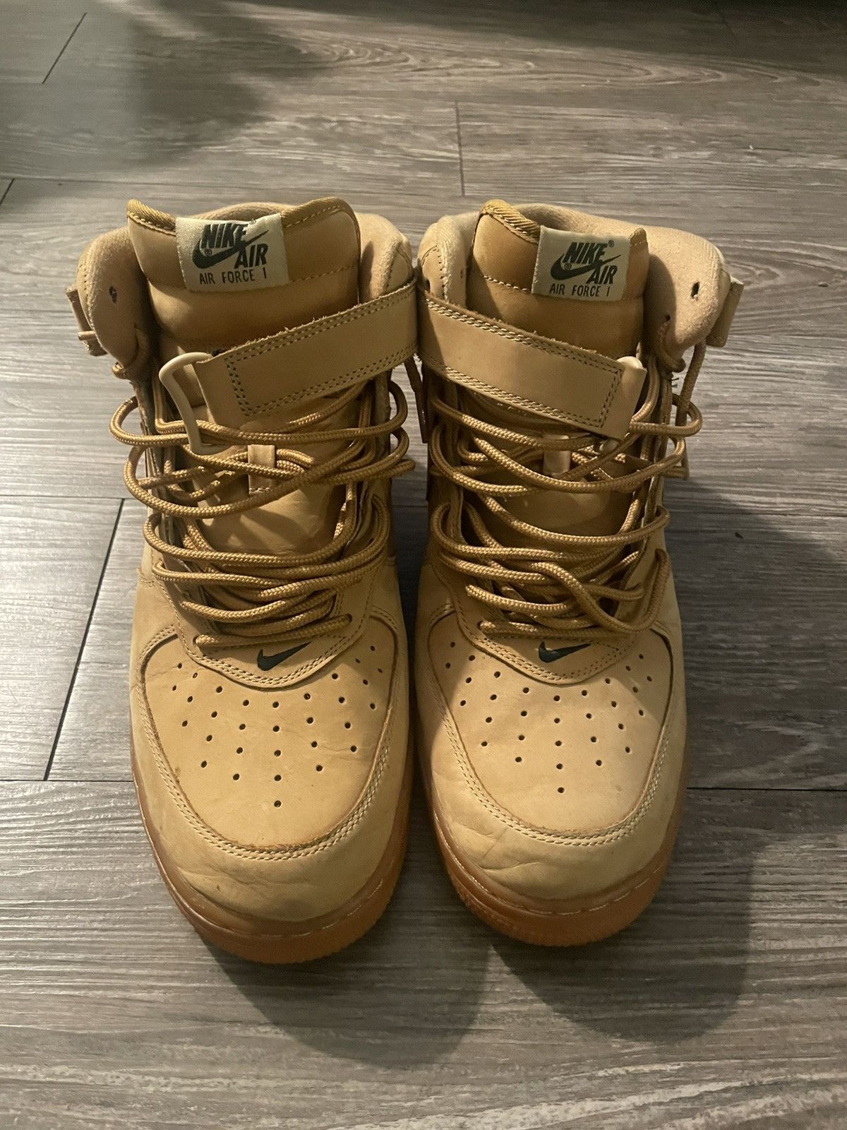 Nike Air Force 1 “Flax” Mid Size 11.5 Size US 11.5 / EU 44-45 - 3 Thumbnail