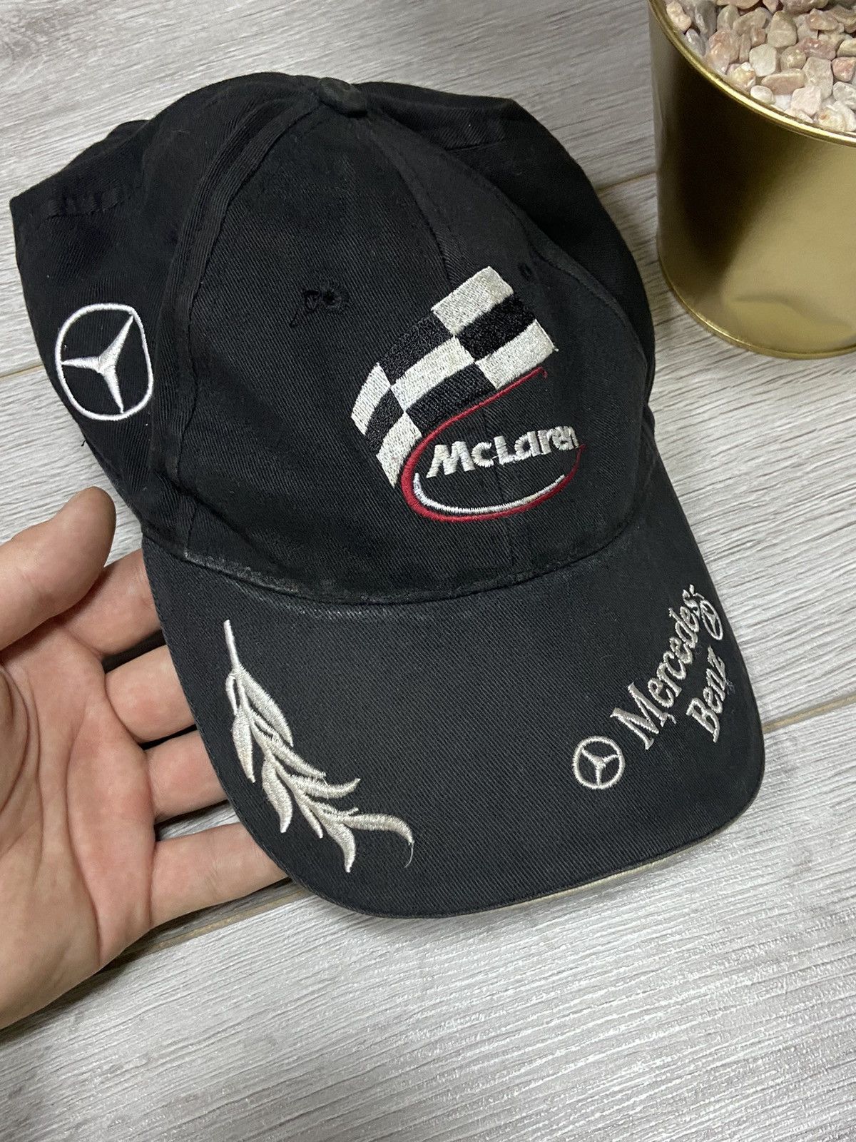 Mercedes-Benz Mercedes Benz Mclaren vintage big logo cap racing Size ONE SIZE - 2 Thumbnail