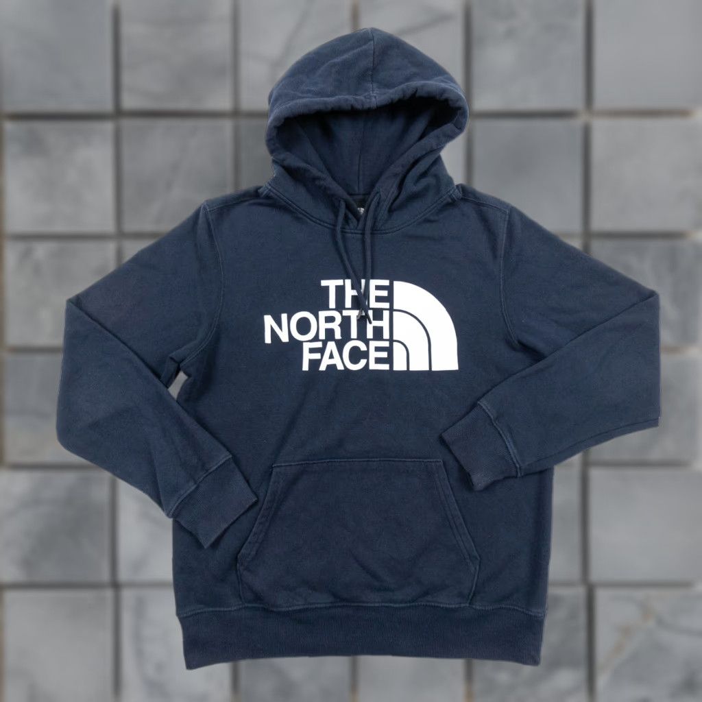 The North Face The North Face Adult Hooded Sweatshirt Mens Medium Blue Logo Pullover Hoodie Sweatshirt Outdoor Size US M / EU 48-50 / 2 - 1 Thumbnail