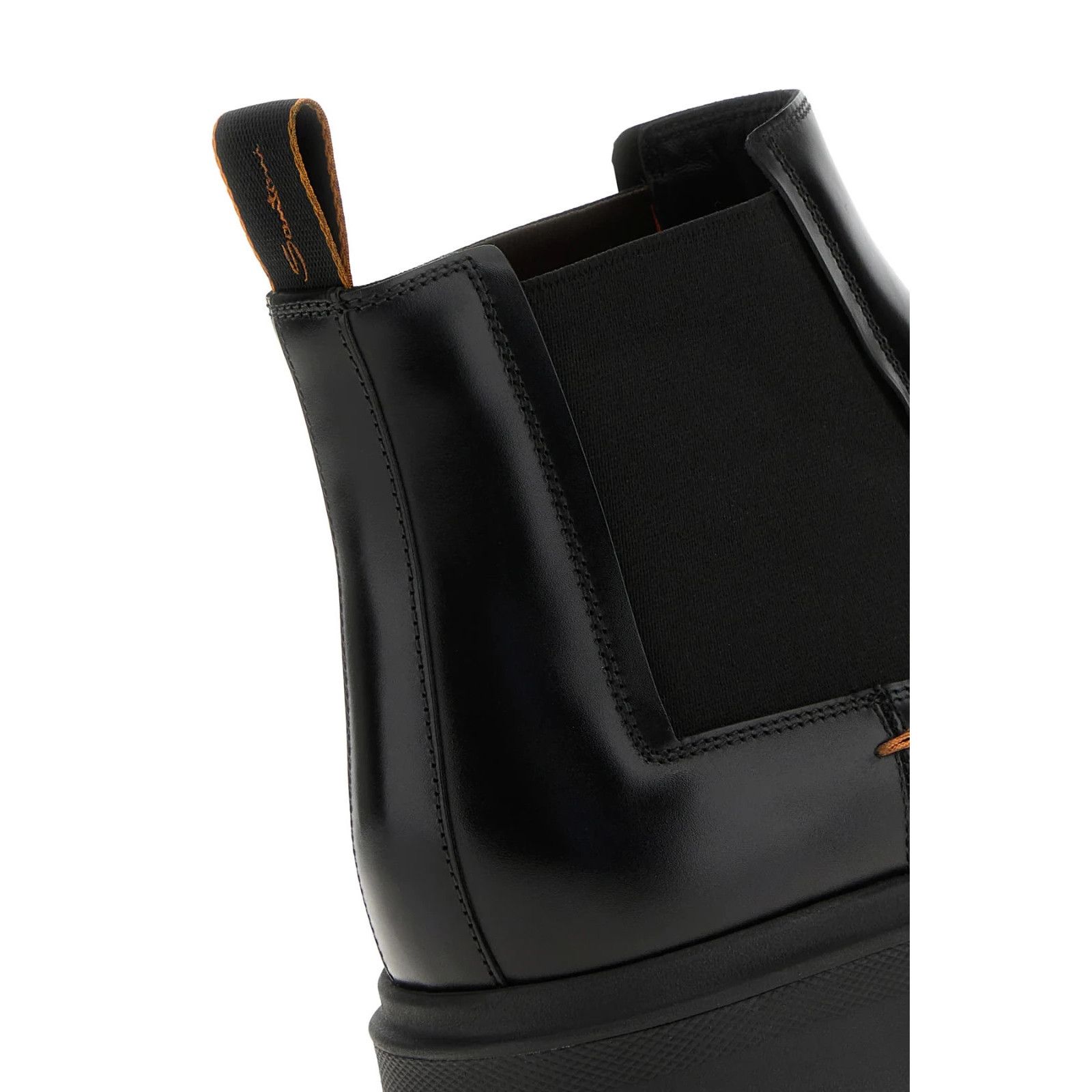 Santoni SANTONI Easy Nova Black Leather Ankle Boots New & Authentic Size US 6.5 / EU 39-40 - 4 Thumbnail