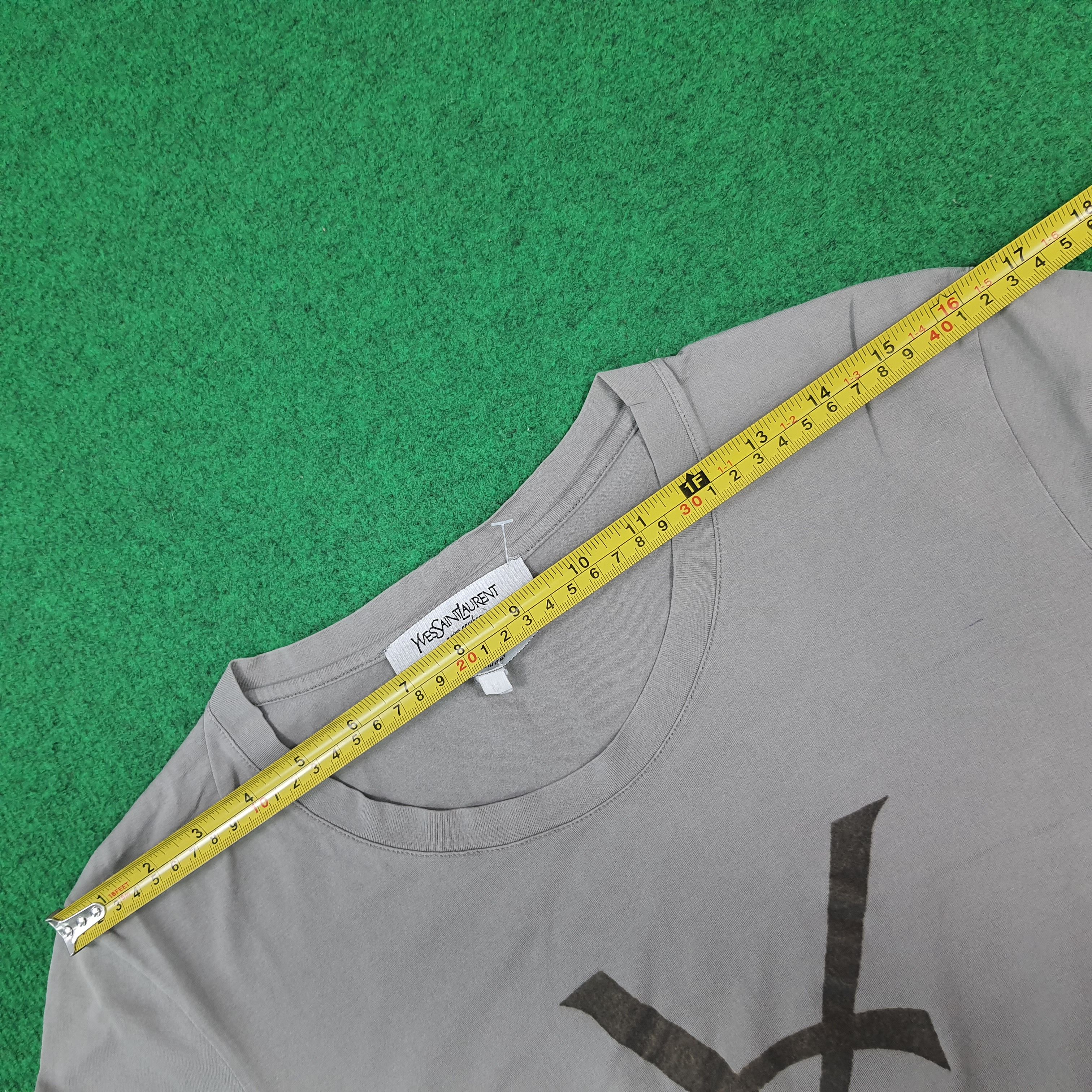 Yves Saint Laurent Vintage YSL Yves Saint Laurent Logo Tshirt C294N71 Size M / US 6-8 / IT 42-44 - 8 Thumbnail
