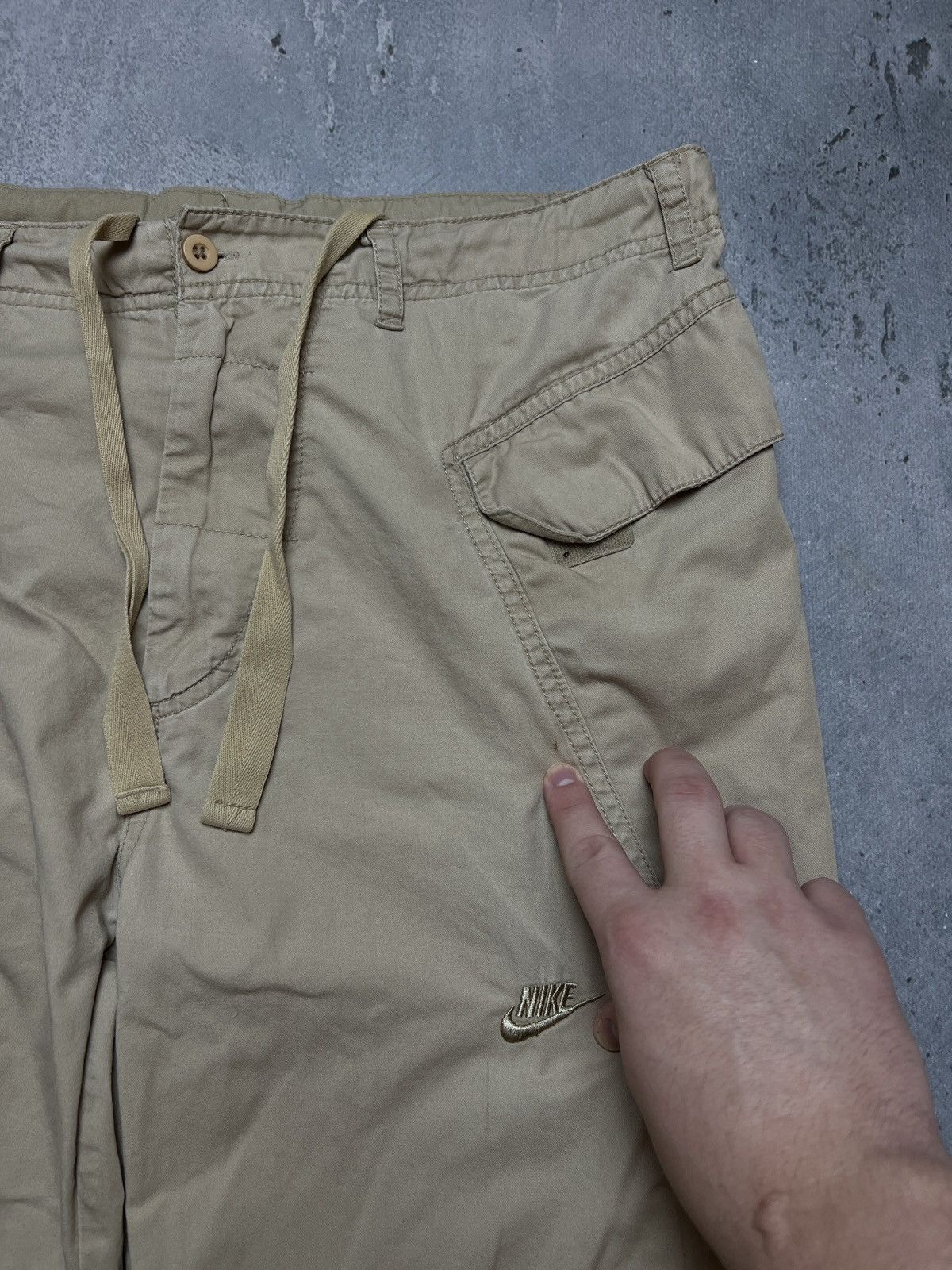 Nike Nike Track Cargo Pants Baggy Vintage Gorpcore Drill Joggers Size US 32 / EU 48 - 9 Thumbnail