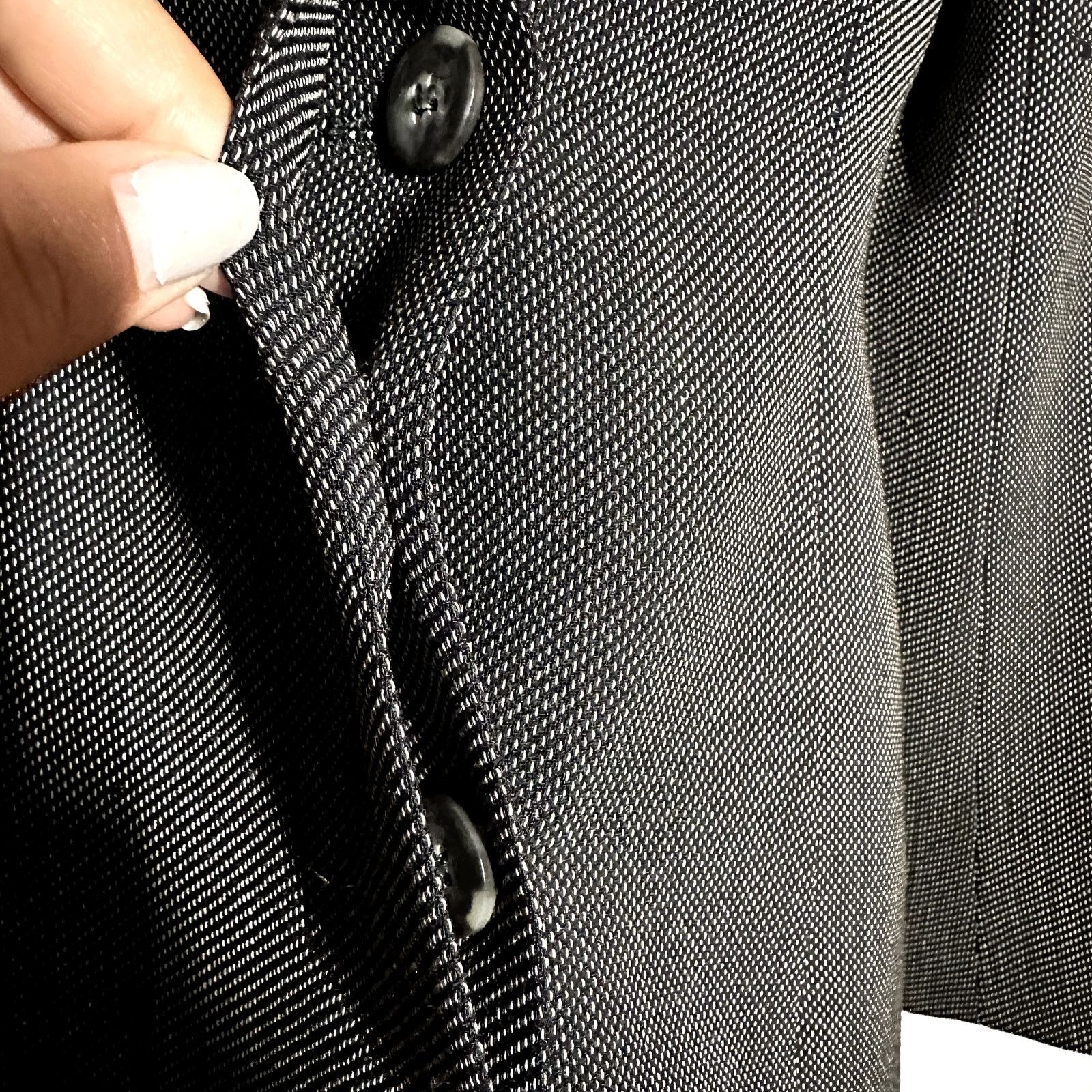 Max Mara Max Mara Virgin Wool Blazer Suit Jacket Notch Button Gray 6 Size M / US 6-8 / IT 42-44 - 3 Thumbnail