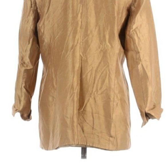 Vintage Vtg 90's Josephine Chaus Silk Boyfriend Blazer Sz 12 Metalli Size XL / US 12-14 / IT 48-50 - 8 Thumbnail
