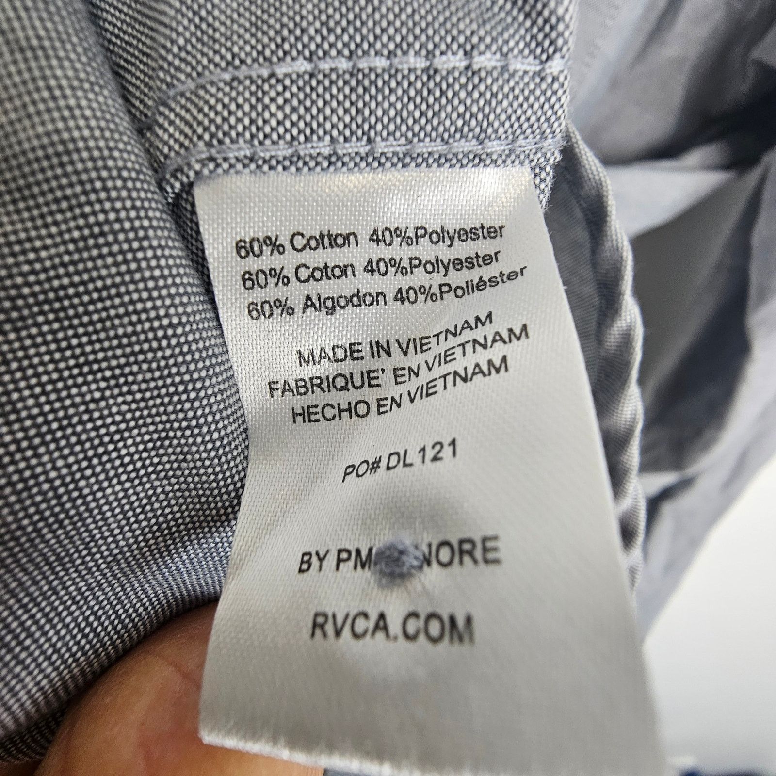 RVCA RVCA Mens Shirt Casual Skater Everyday Slim Minimalist Size US L / EU 52-54 / 3 - 8 Thumbnail