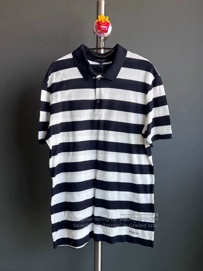 Gucci Gucci Striped polo shirt Size US XL / EU 56 / 4 - 1 Thumbnail