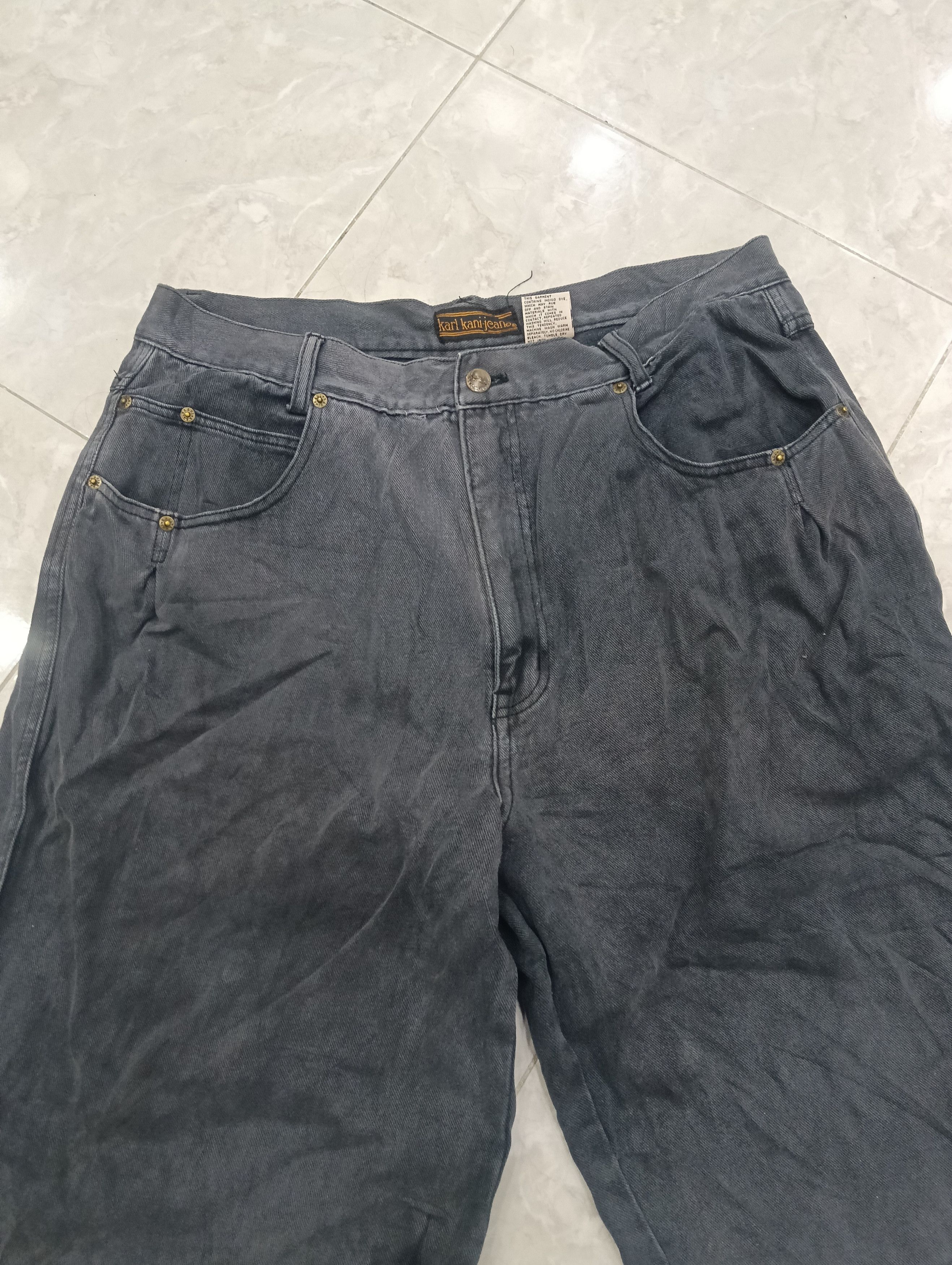 Karl Kani Karl Kani Indigo Dyed Short Baggy Pant Size US 37 - 3 Thumbnail