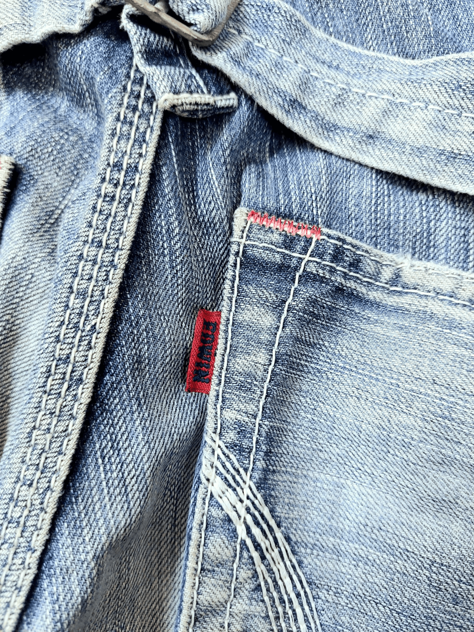 Edwin Edwin Retro Blue trip Buckle Back Unique Pocket Denim Size US 30 / EU 46 - 22 Thumbnail