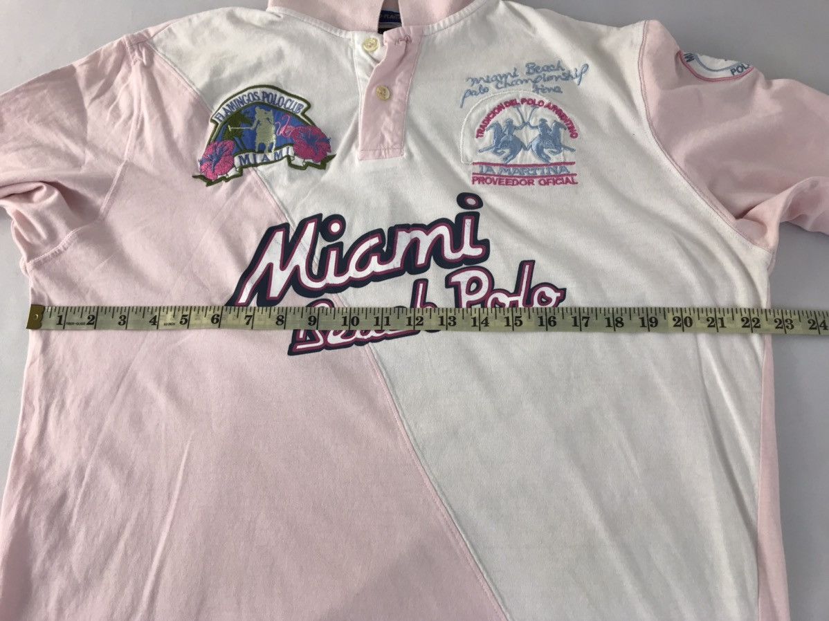 La Martina La Martina Flamingos Polo Club Miami Beach #1 Polo Tee Size US L / EU 52-54 / 3 - 12 Thumbnail