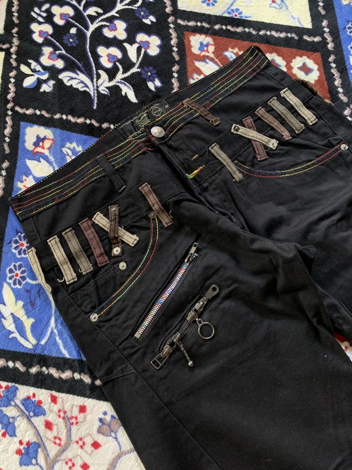 If Six Was Nine Breathmint Double Waist Pants Gothic Punk Style Size US 32 / EU 48 - 5 Thumbnail