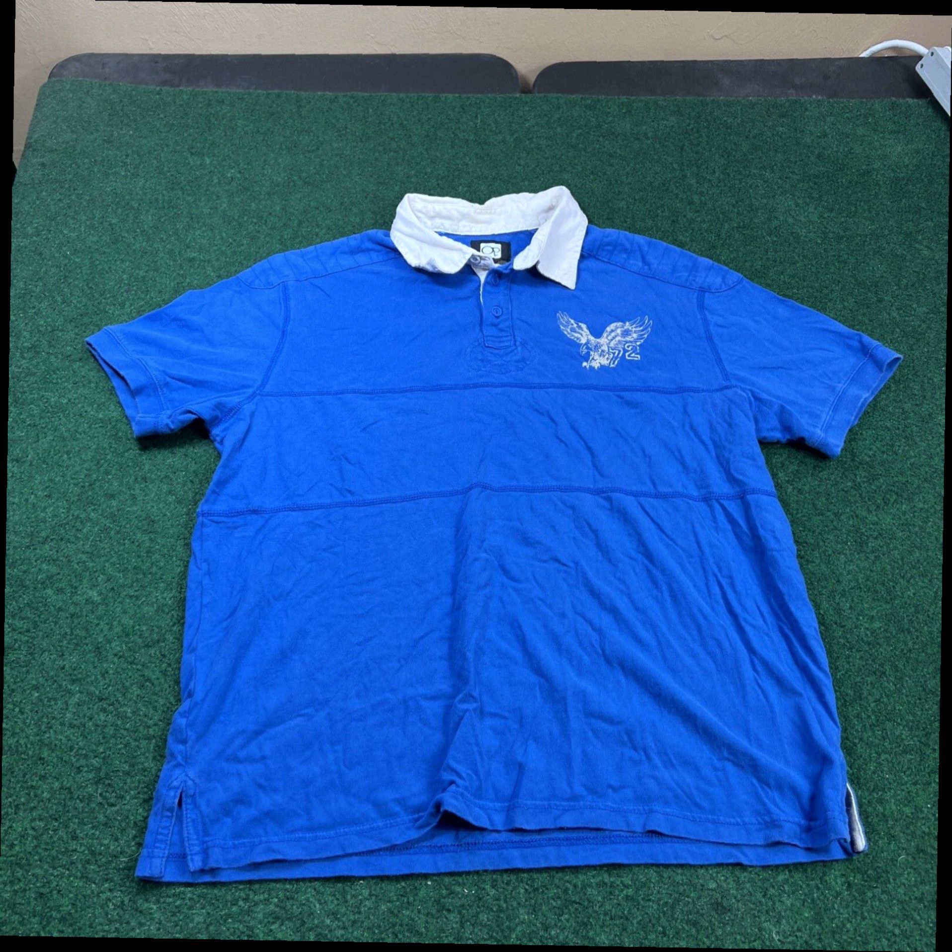 Ocean Pacific Vntage Ocean Pacific OP Polo Blue Shirt Mens Med Size US XL / EU 56 / 4 - 1 Thumbnail