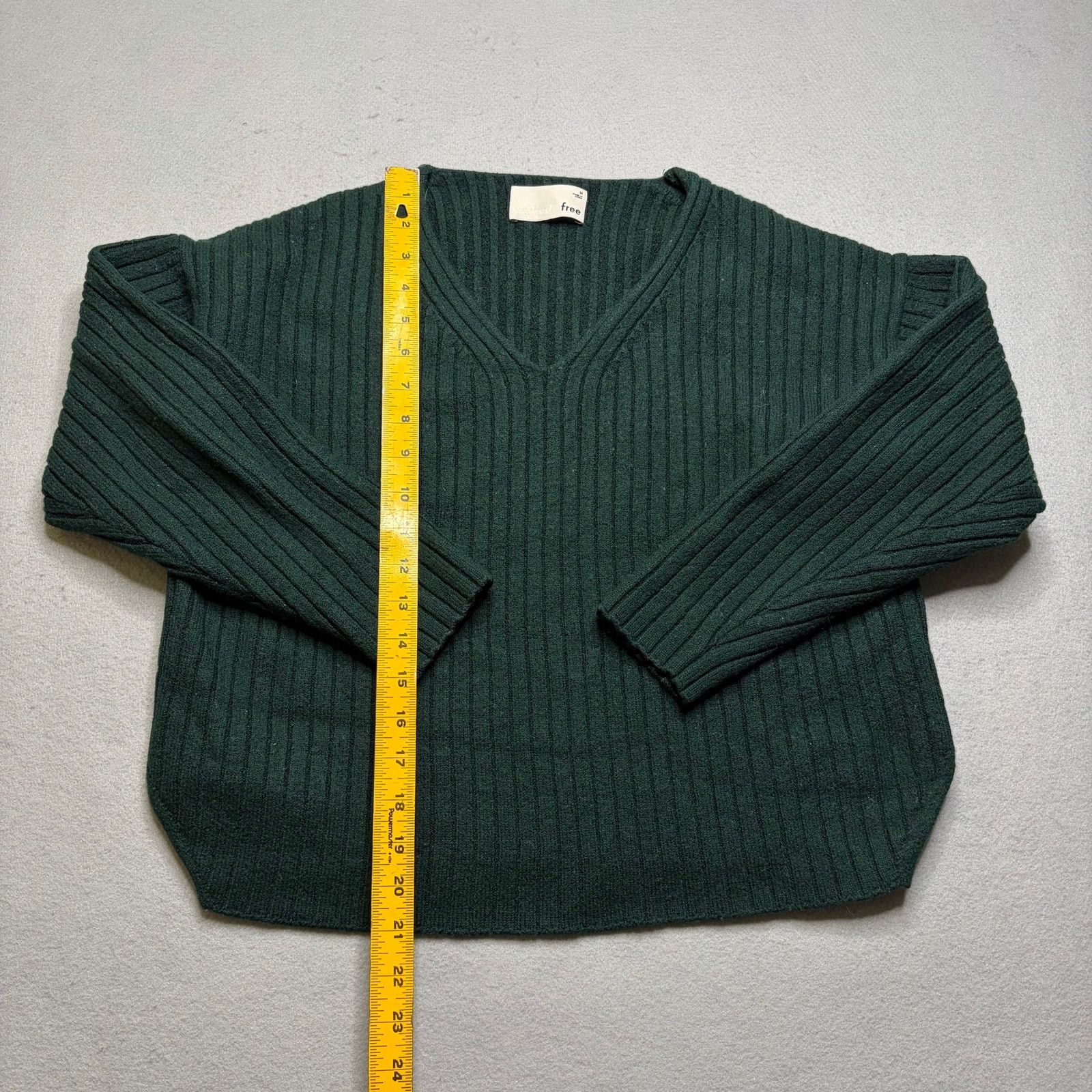 Vintage Wilfred Free 100% Merino Wool Ribbed Sweater Women M Knit Size M / US 6-8 / IT 42-44 - 3 Thumbnail