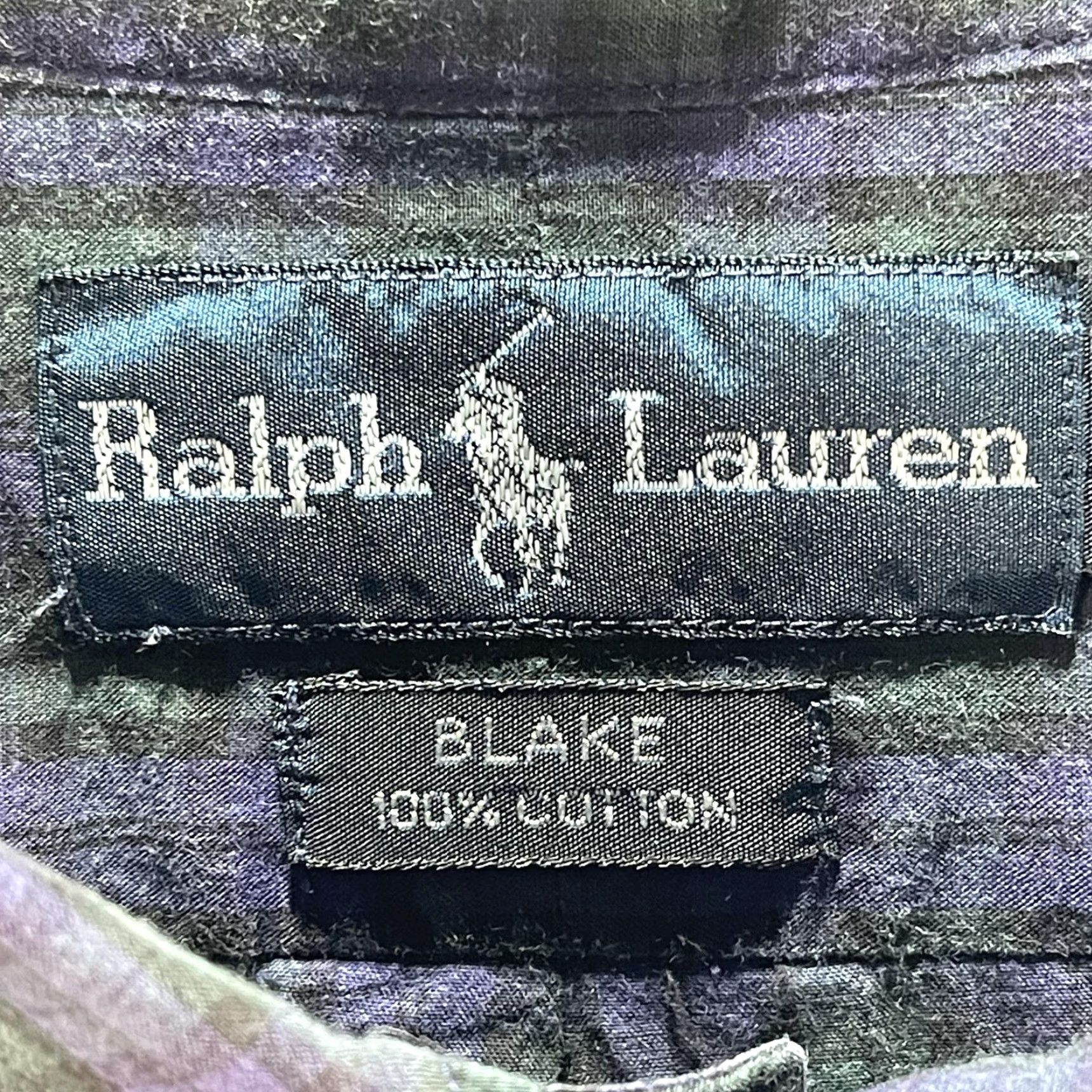 Ralph Lauren VINTAGE Ralph Lauren Shirt Mens XL Plaid Blake Button Down Long Sleeve Classic Dress Shirt Size 46R - 4 Thumbnail