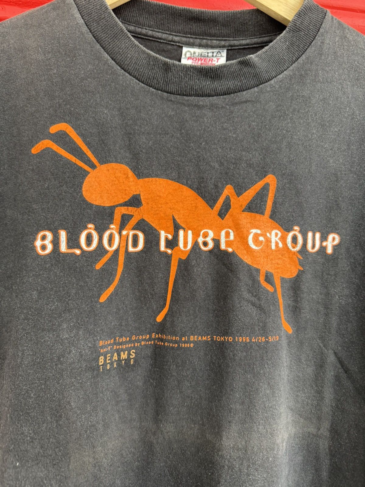 Beams Japan Vintage 1996 Beams Tokyo Blood Tube Group Exihibition Tee Size US M / EU 48-50 / 2 - 2 Thumbnail