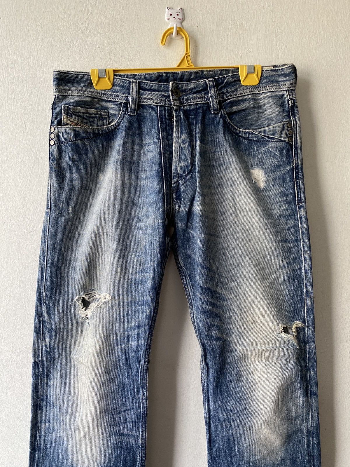 Diesel × Diesel Black Gold Diesel Mennit Distressed Denim Size US 32 / EU 48 - 3 Thumbnail
