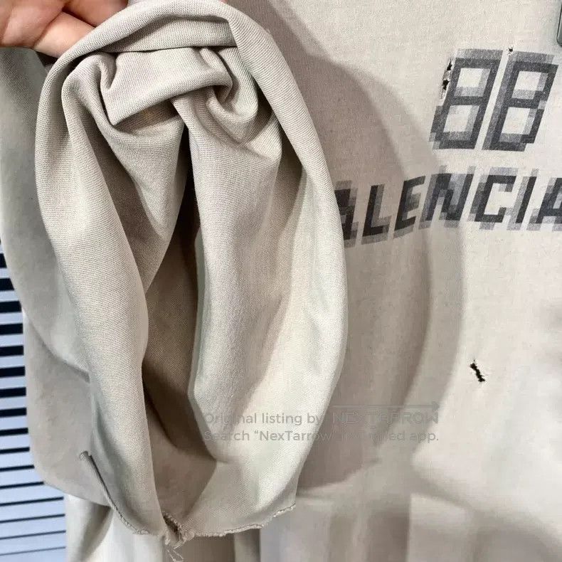 Balenciaga Balenciaga Short-sleeve T-shirt with double B mosaic lette Size US S / EU 44-46 / 1 - 5 Thumbnail