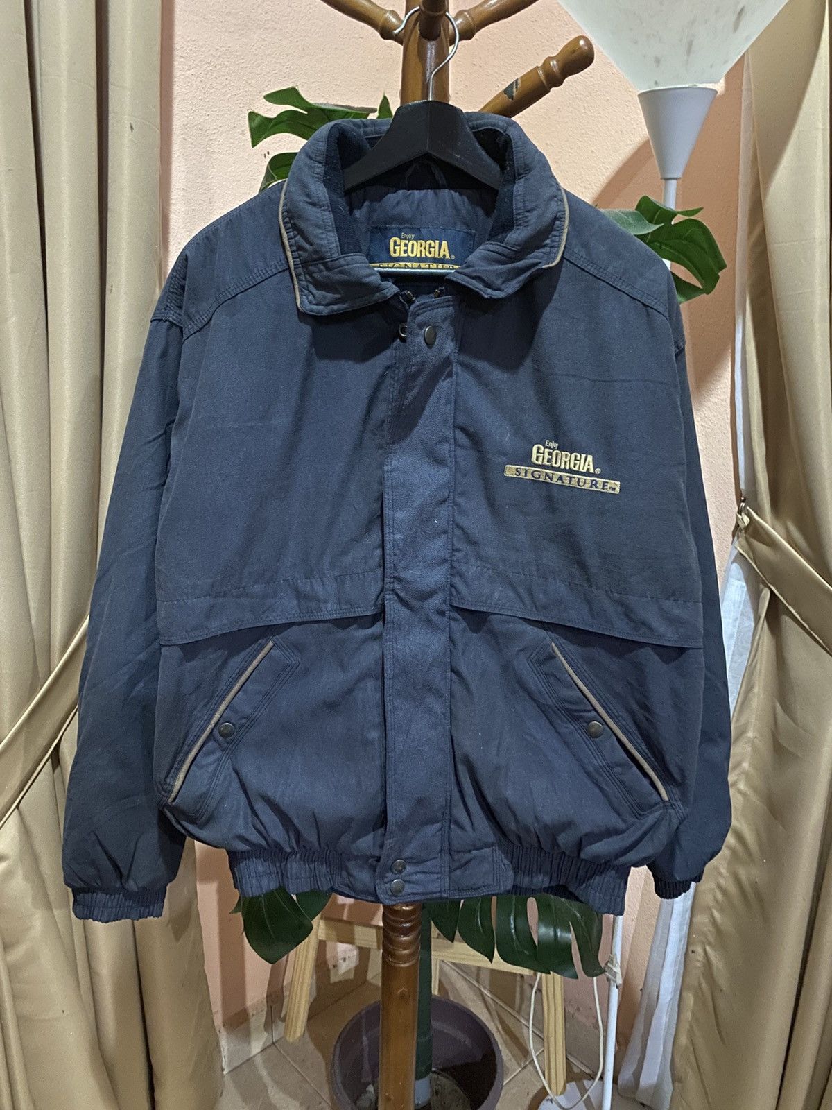 Vintage VINTAGE GEORGIA SIGNATURE BOMBER JACKET MADE IN JAPAN Size US L / EU 52-54 / 3 - 1 Thumbnail