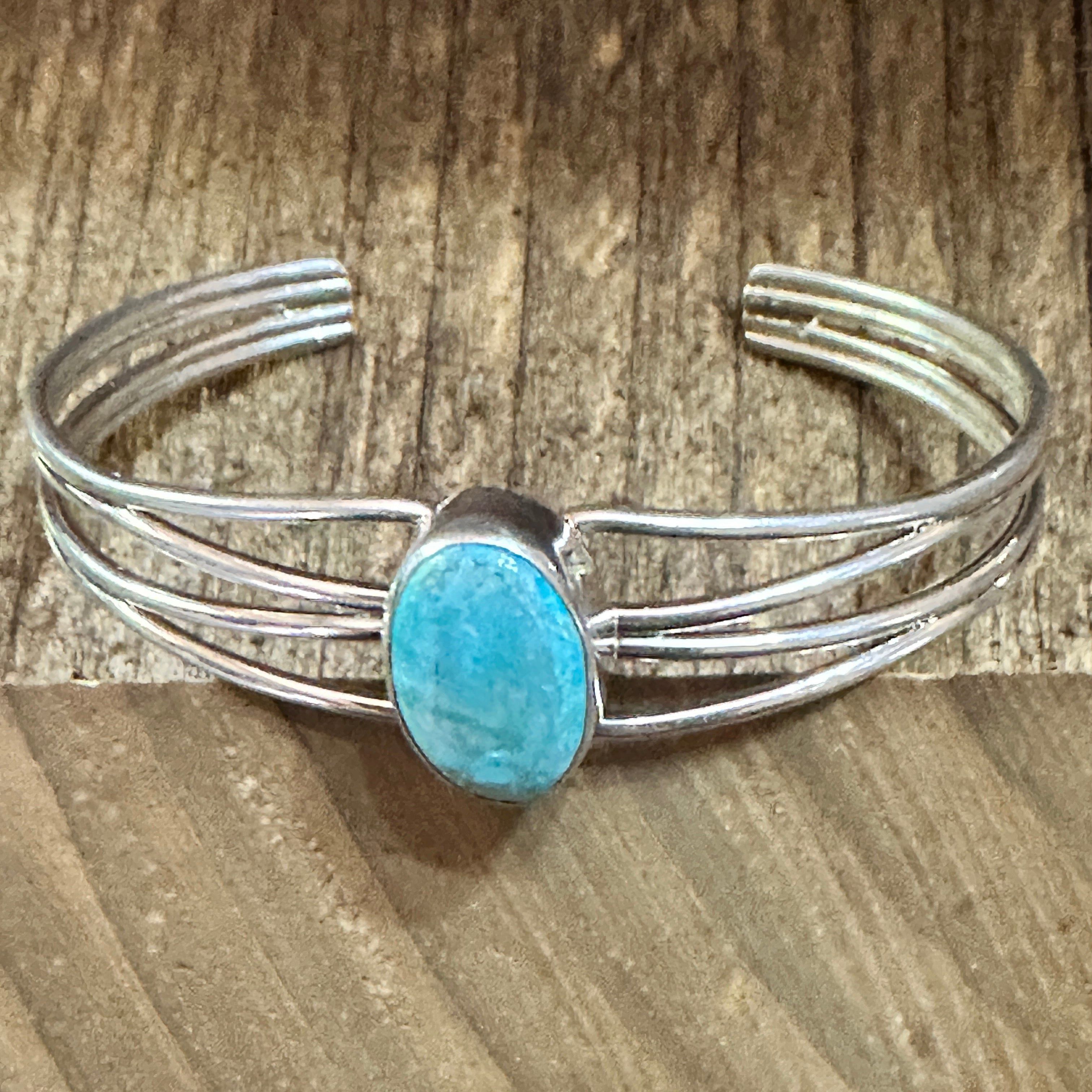 Other Navajo Turquoise Spiny Sterling Silver Bracelet Loop Cuff St Size ONE SIZE - 3 Thumbnail