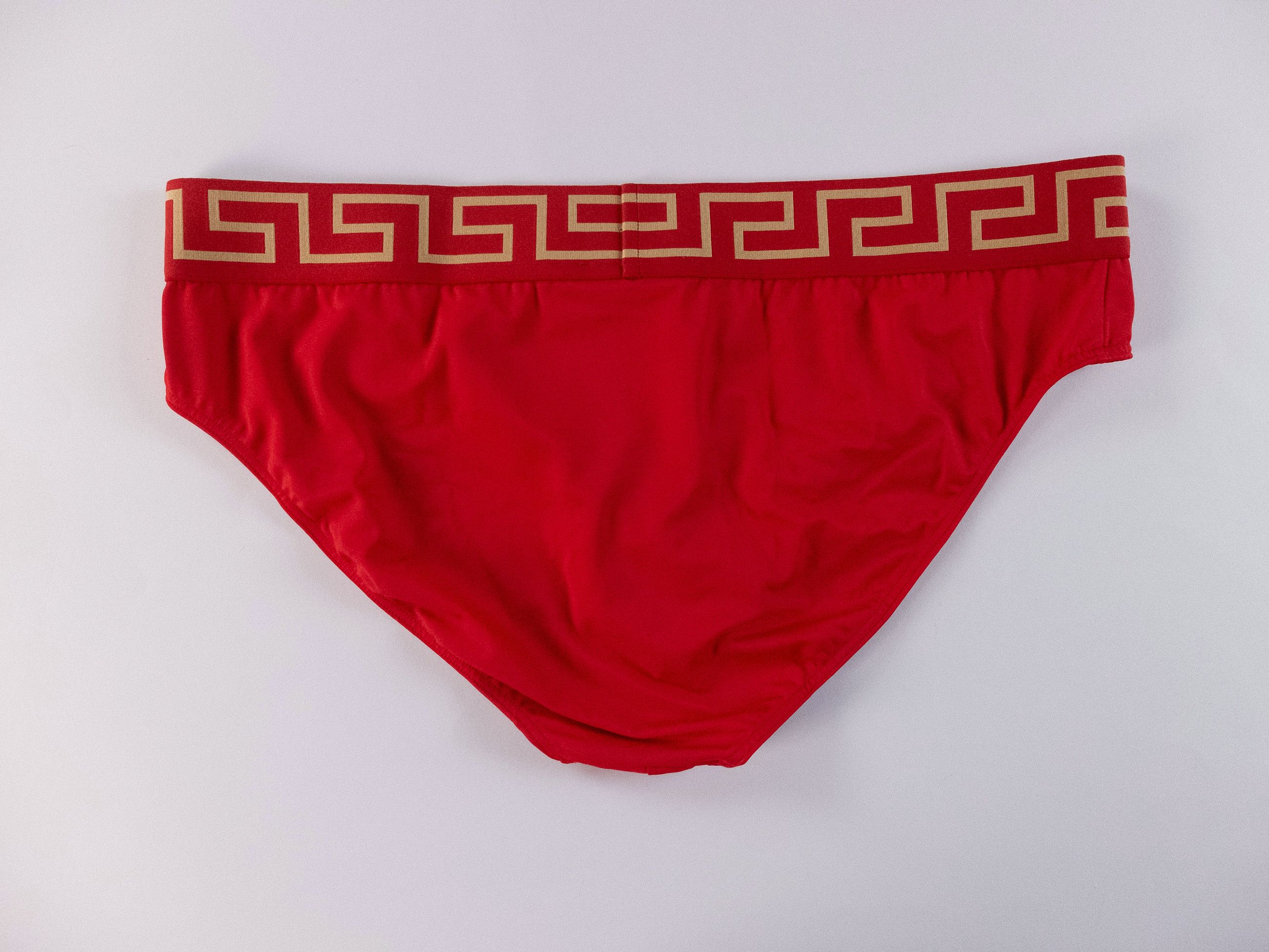 Versace VERSACE red swim briefs w barocco print inside 8 3XL Size US 40 / EU 56 - 8 Thumbnail