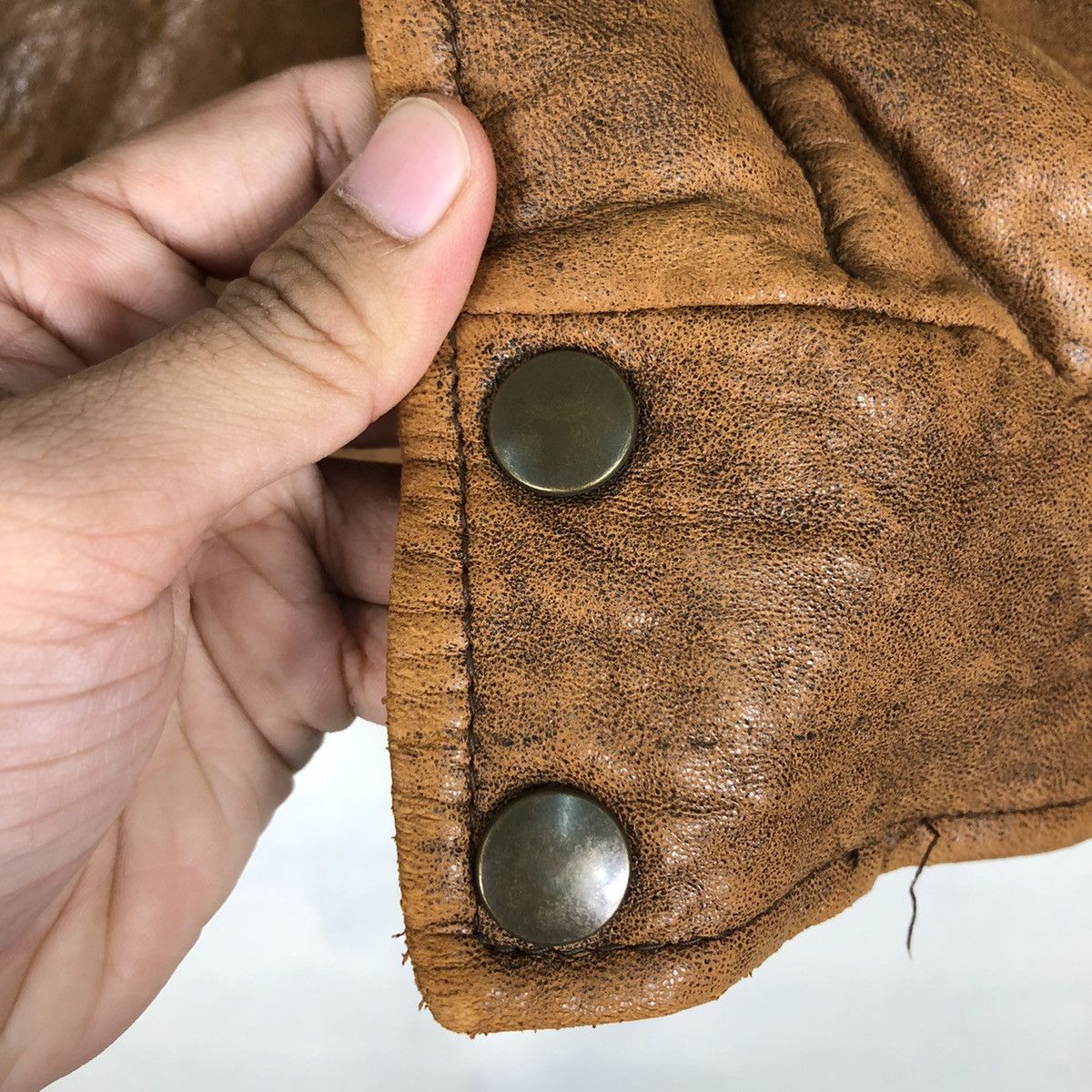 Japanese Brand 📌Vintage Military Design Leather Jacket SoffIce Full Print Size US L / EU 52-54 / 3 - 19 Thumbnail