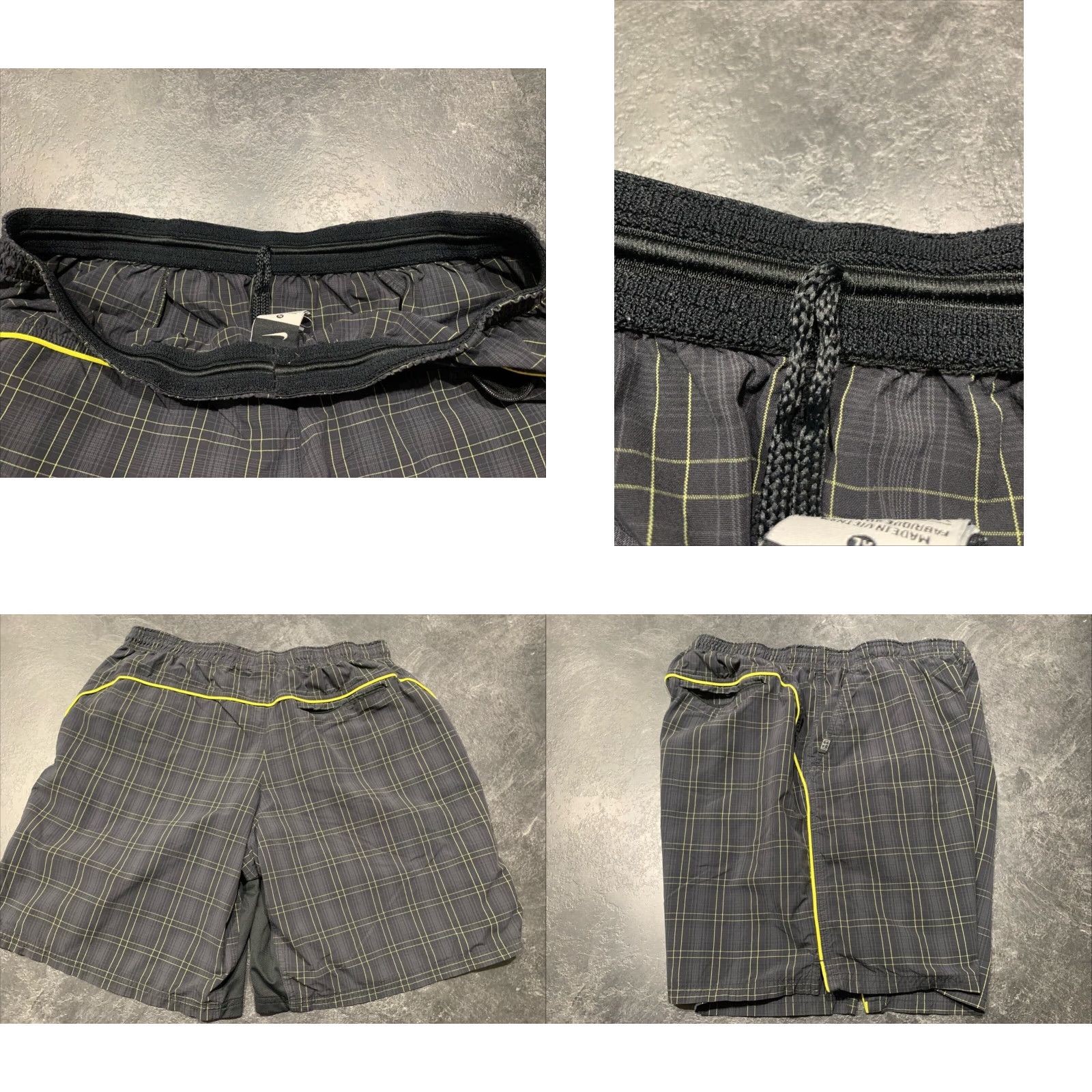 Nike Nike Mens Athletic Shorts XL Black Plaid Nike DriFit Lightweight Sports Athletic Men Size US 36 / EU 52 - 8 Thumbnail