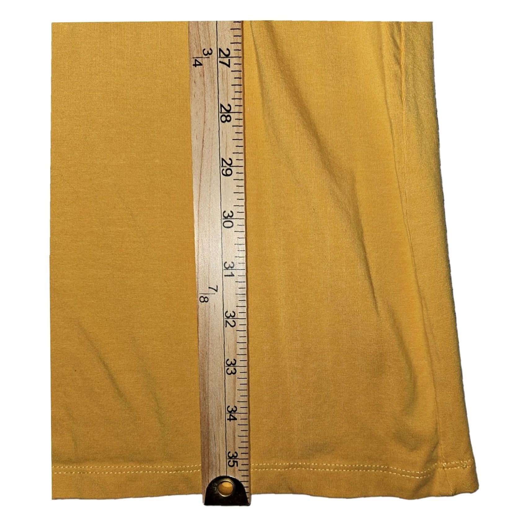 Calvin Klein Calvin Klein T-Shirt Dress Women's M Knee Length Short Sleeve Crew Neck Pullover Solid Logo Yellow Dress Pattern Classic Colorful Designer Mature Size M / US 6-8 / IT 42-44 - 3 Thumbnail
