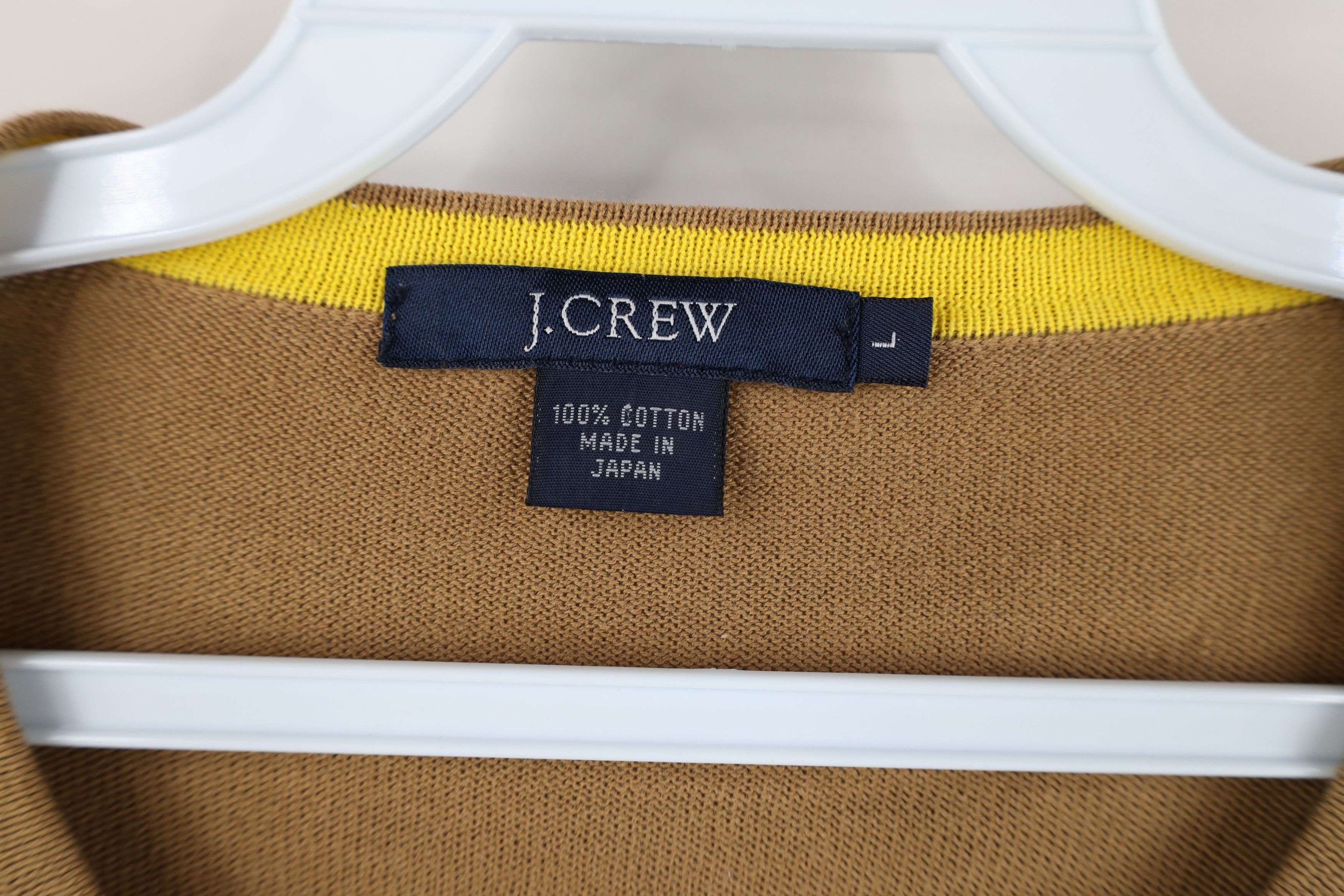 J.Crew Vintage J Crew Lightweight Cotton Ribbed Knit Sweater Japan Size US L / EU 52-54 / 3 - 6 Thumbnail