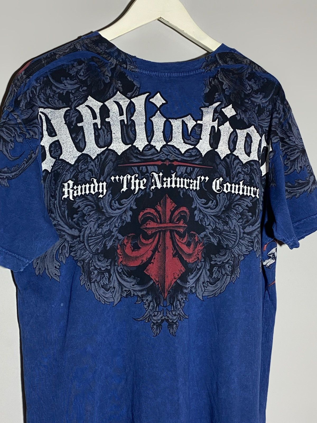Affliction 🔥 AFFLICTION USA FLAG TEE METAL CROSS TATTOO STYLE 00s Size US XL / EU 56 / 4 - 11 Thumbnail