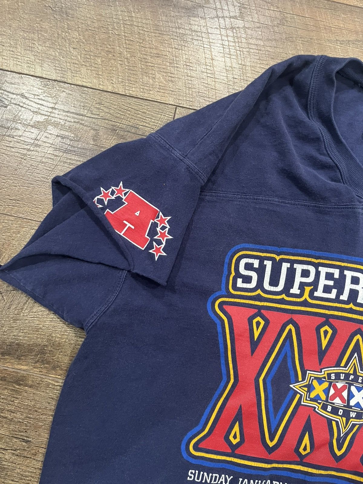 Pro Player Vintage 90s Denver Broncos 1997 Super Bowl Tee Navy Blue XL Size US XL / EU 56 / 4 - 6 Thumbnail