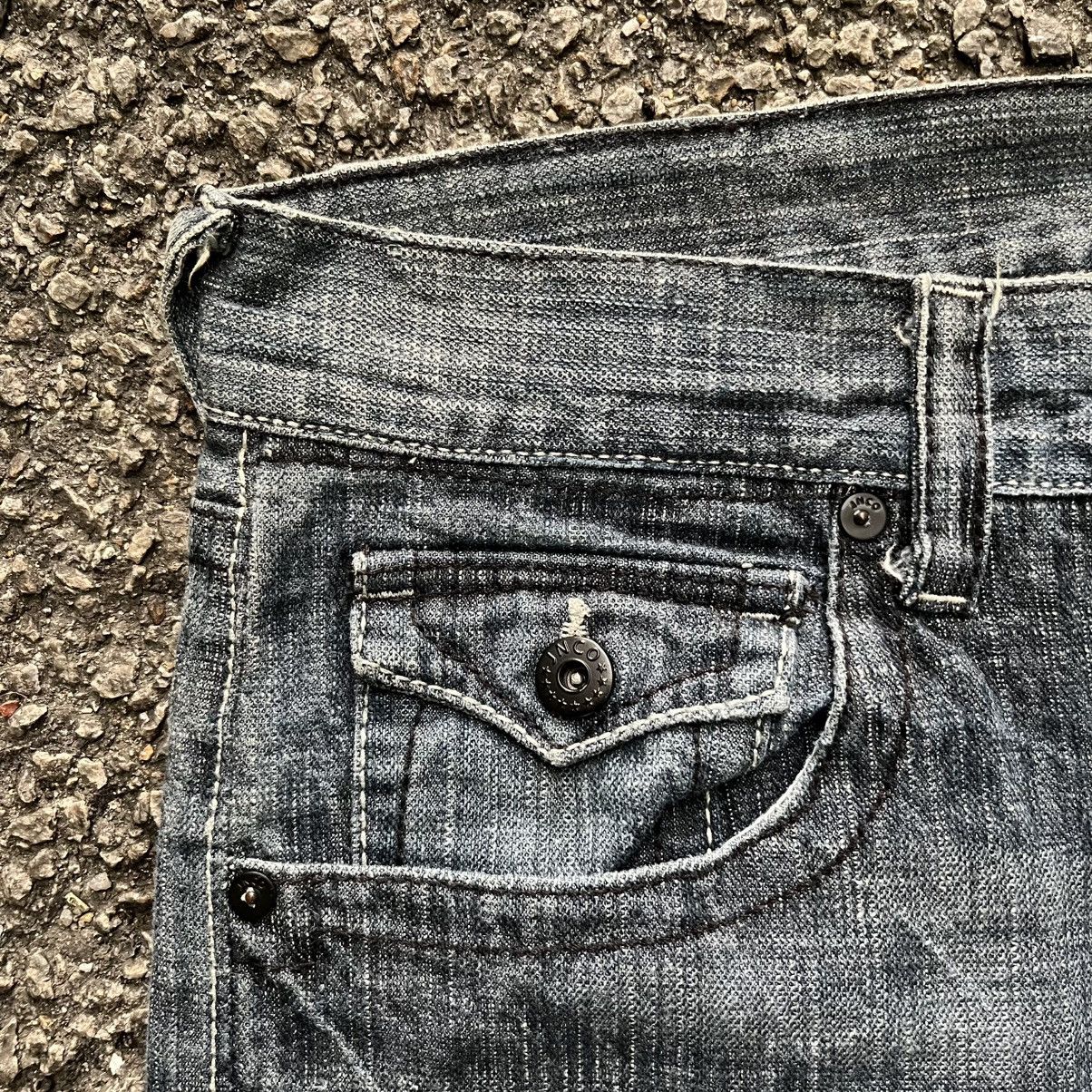 Affliction Crazy JNCO Jeans Affliction Style Cyber Grunge Denim Punk Size US 32 / EU 48 - 5 Thumbnail