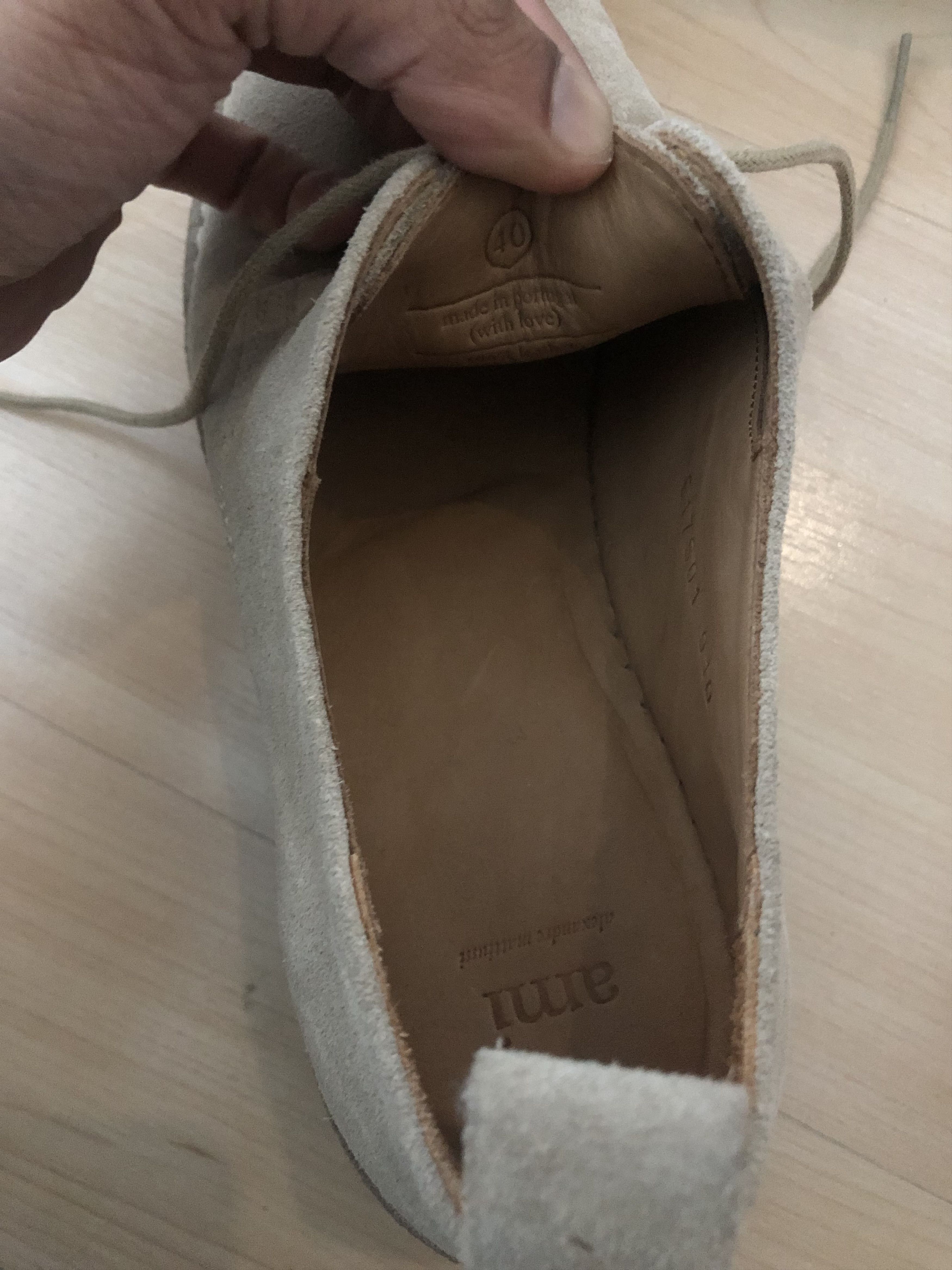 AMI Suede Derby Shoes Size US 7 / EU 40 - 6 Thumbnail