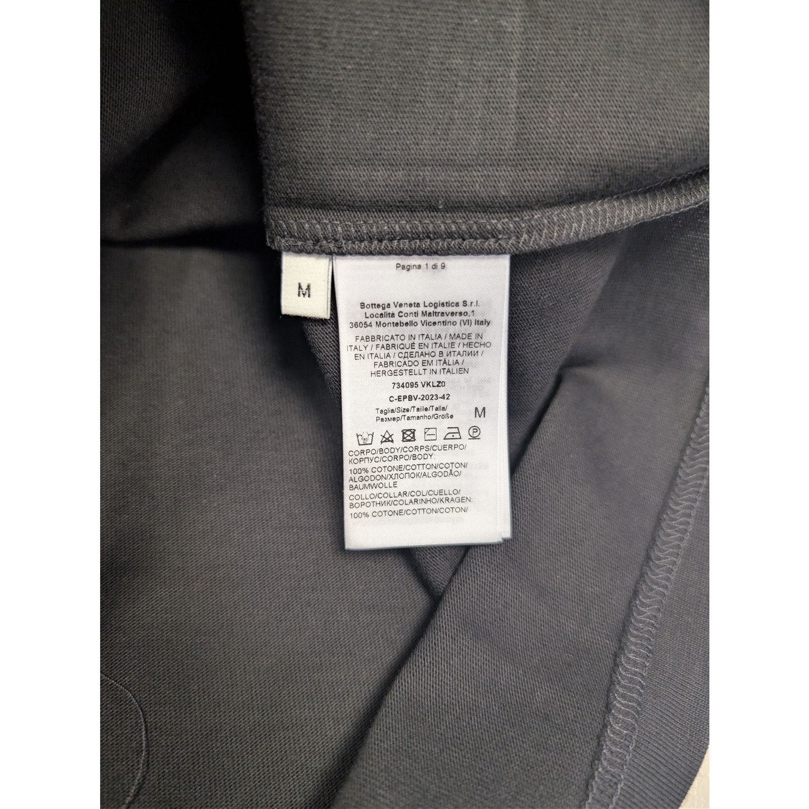Bottega Veneta o1rshd1 Square Neck Heavy Jersey T-Shirt in Black Size US M / EU 48-50 / 2 - 18 Thumbnail