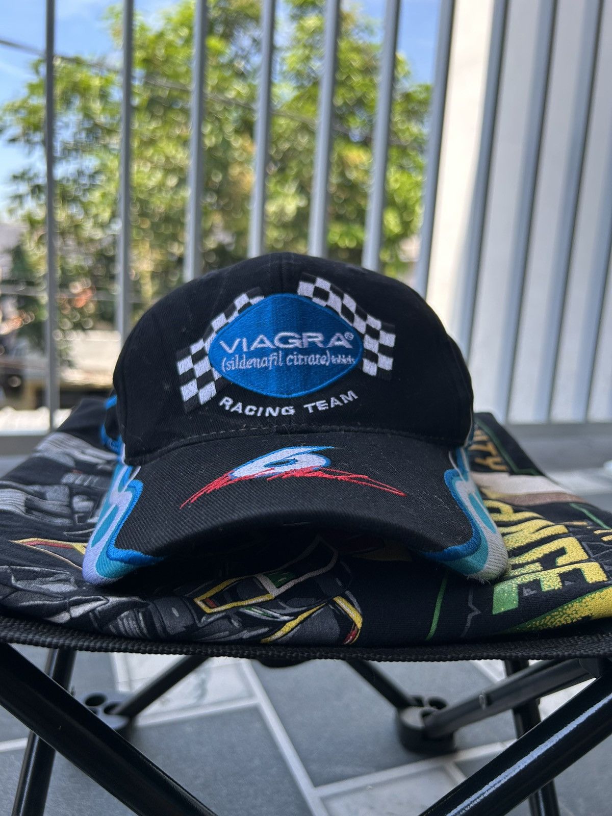 NASCAR Vintage VIAGRA racing team flame nascar hats Size ONE SIZE - 1 Thumbnail