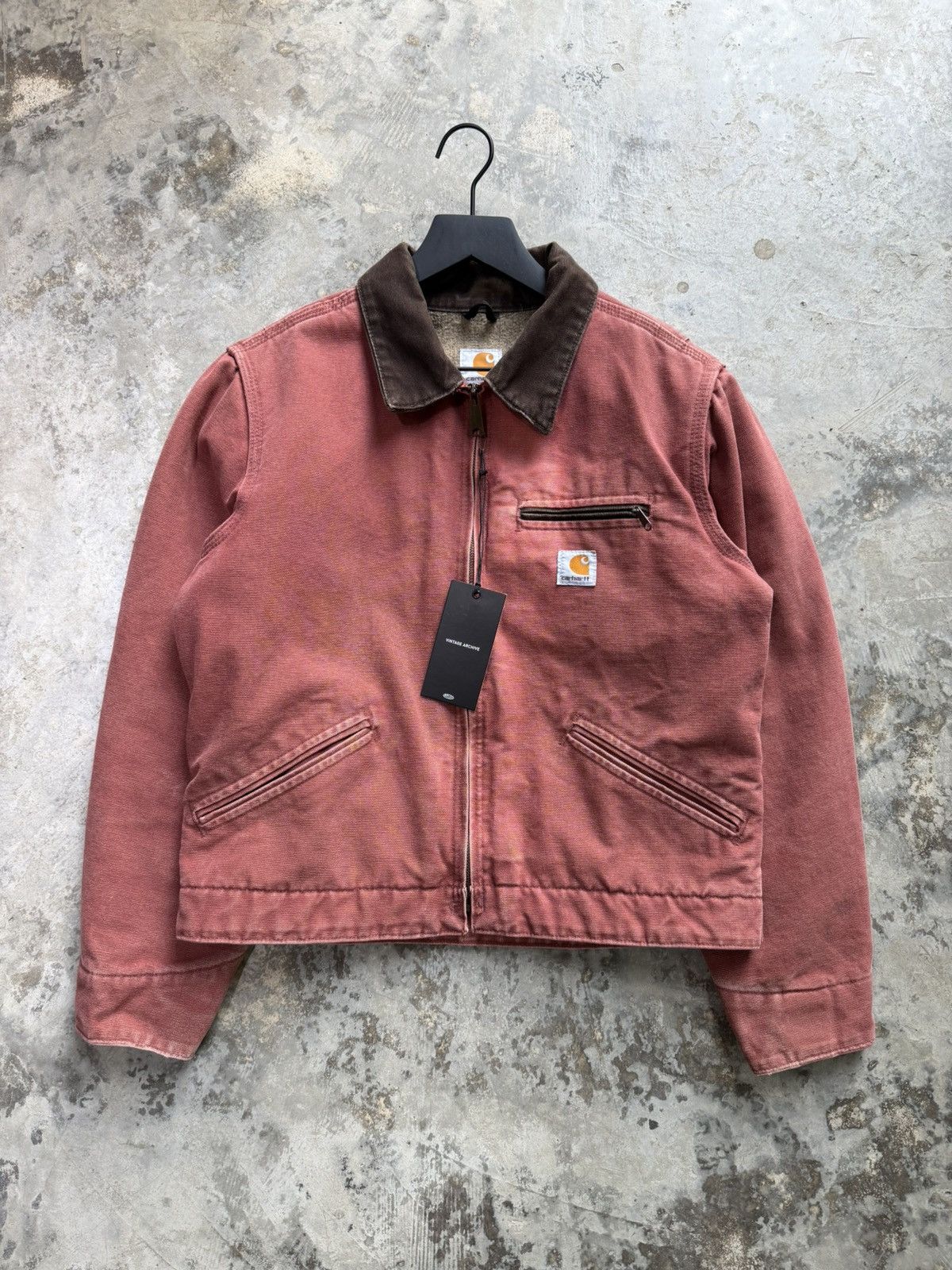 Carhartt Vintage 1990s Carhartt Detroit Salmon Jacket Size US S / EU 44-46 / 1 - 1 Thumbnail