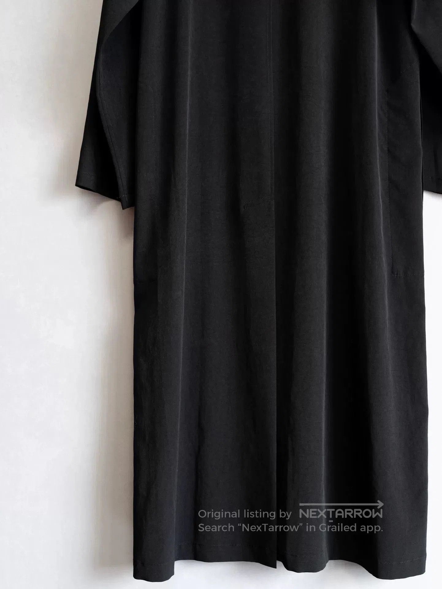 Yohji Yamamoto yohji yamamoto collarless black long robe. Size S / US 4 / IT 40 - 5 Thumbnail