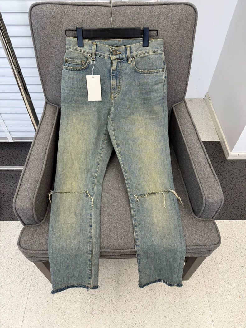 Saint Laurent Paris Saint Laurent ParisSolid Knife Jeans Size US 27 - 3 Thumbnail