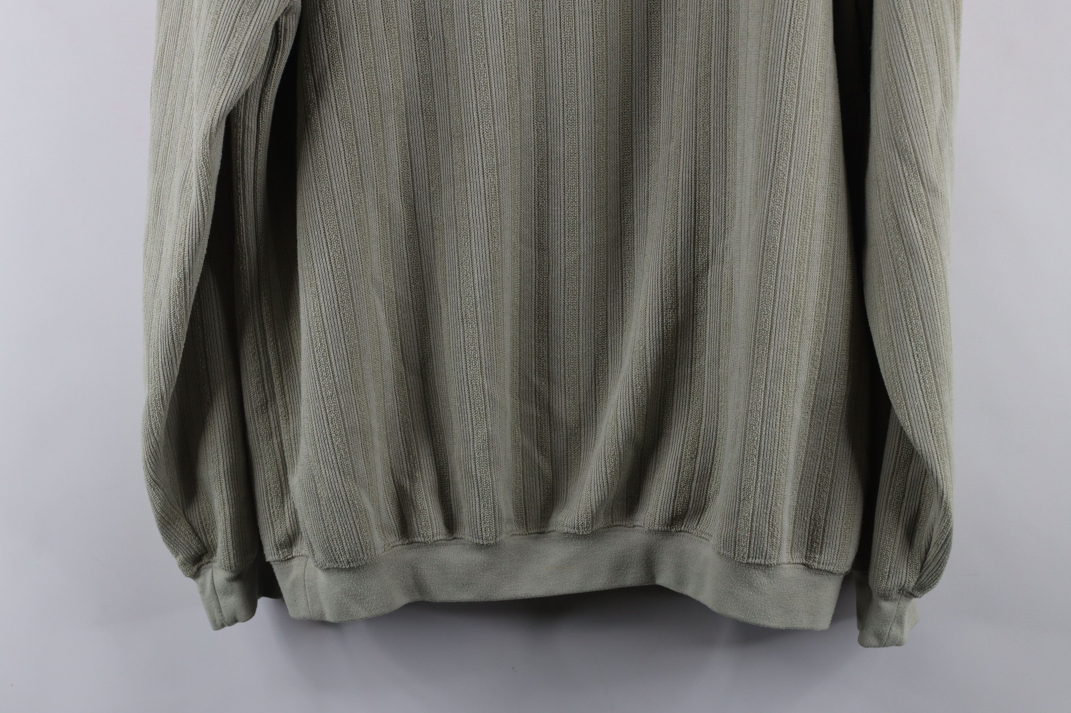 Vintage Vintage 90s Streetwear Ribbed Knit Long Sleeve Pullover Polo Size US L / EU 52-54 / 3 - 11 Thumbnail