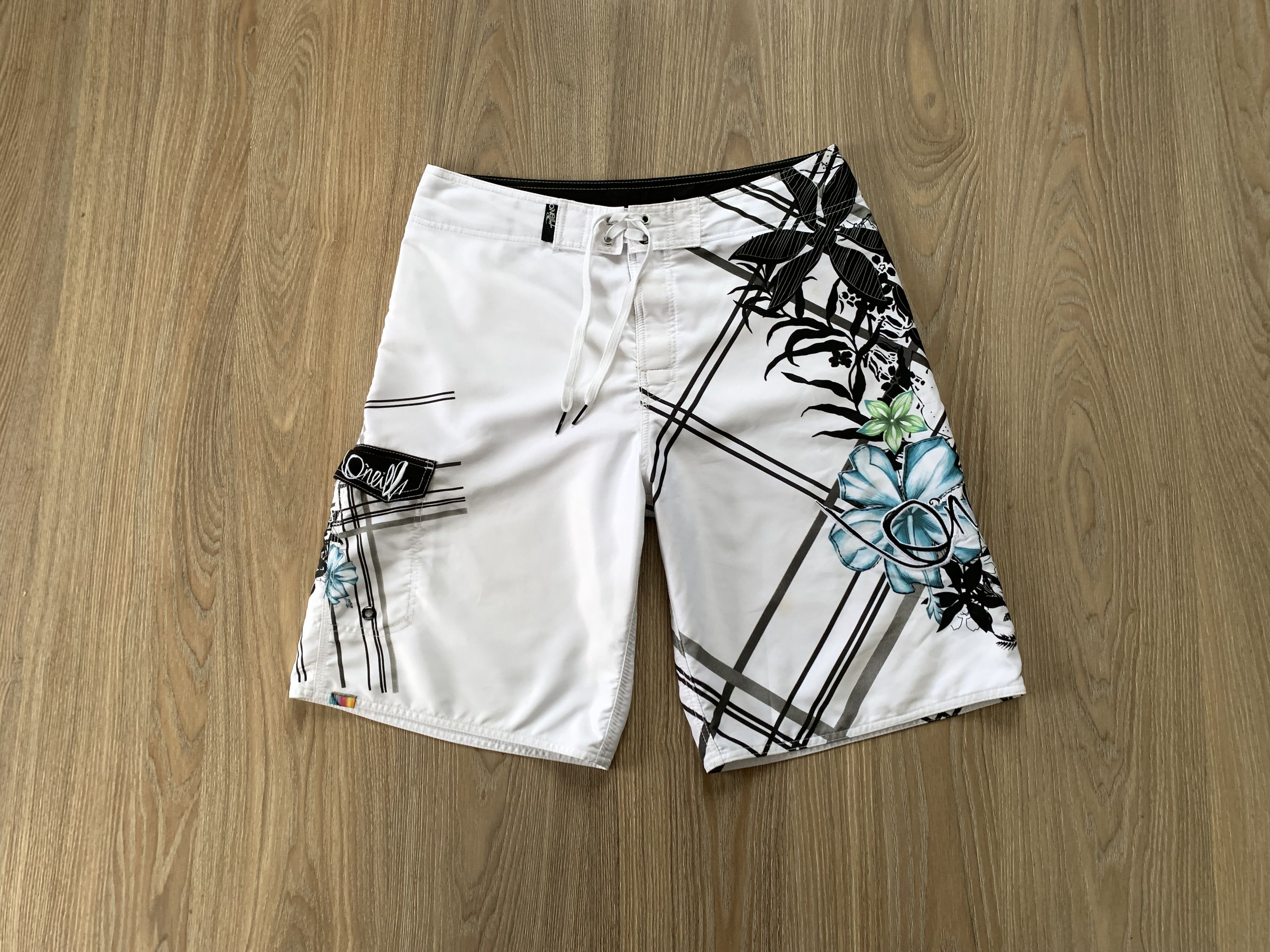 O'Neill × Vintage Vintage O'Neill Printed Swim Board Shorts | Grailed