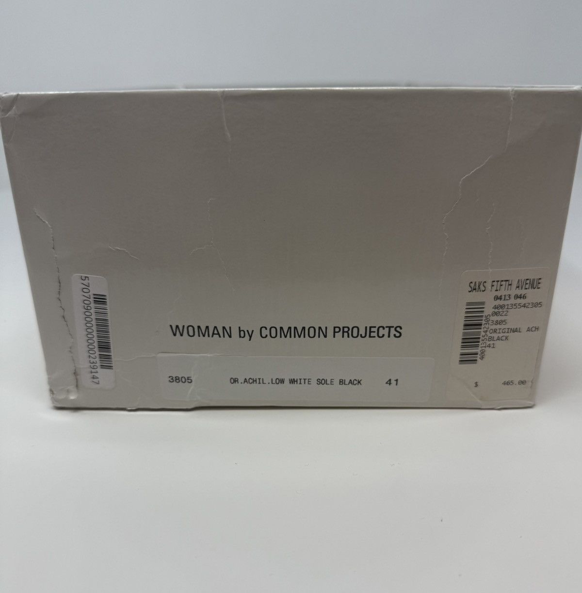 Common Projects Common Projects Achilles Low Top Sneaker Black White Size US 11 / IT 41 - 8 Thumbnail