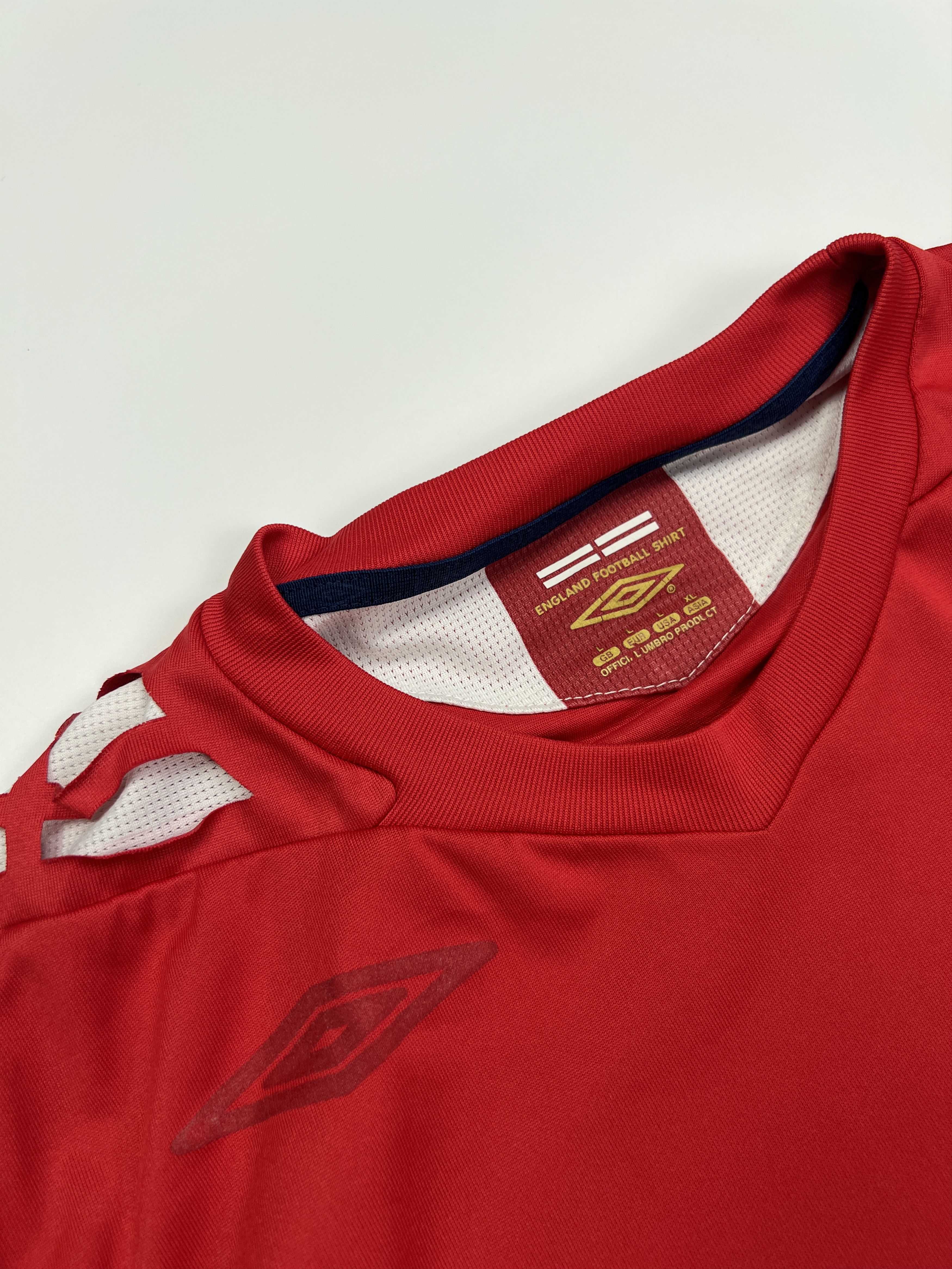 Umbro Vintage 2006 Umbro England Kickoff National Team Jersey Size US L / EU 52-54 / 3 - 3 Thumbnail