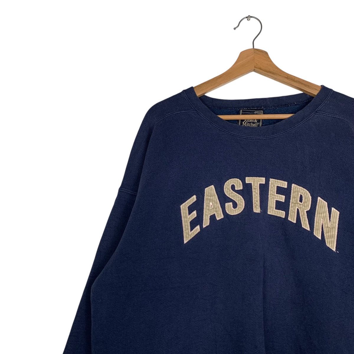 Vintage JONES & MITCHELL Eastern Big Logo Sweatshirt #1475-C66 Size US XL / EU 56 / 4 - 6 Thumbnail