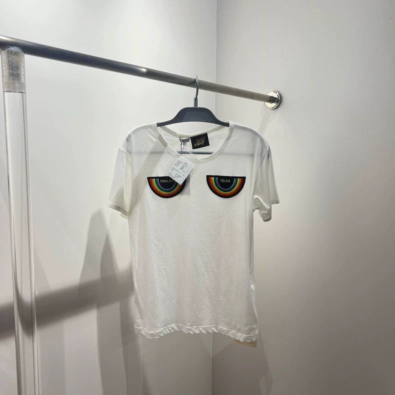 Loewe Loewe SS22 Rainbow Embroidered Short Sleeve - dmc Size US S / EU 44-46 / 1 - 1 Thumbnail