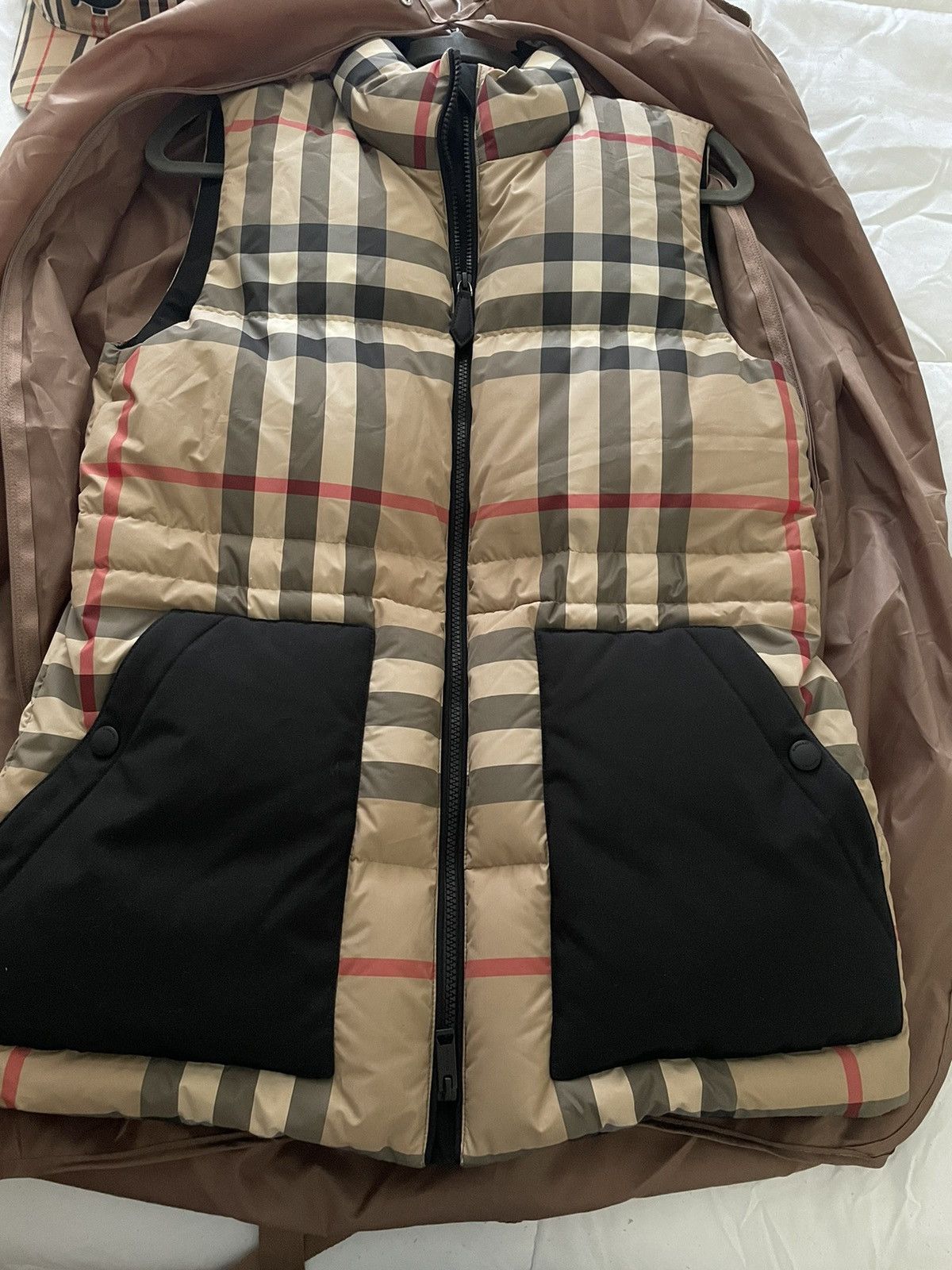 image of Burberry Puffer Vest Style Number: 8045957 in Browns, Women's (Size Small)