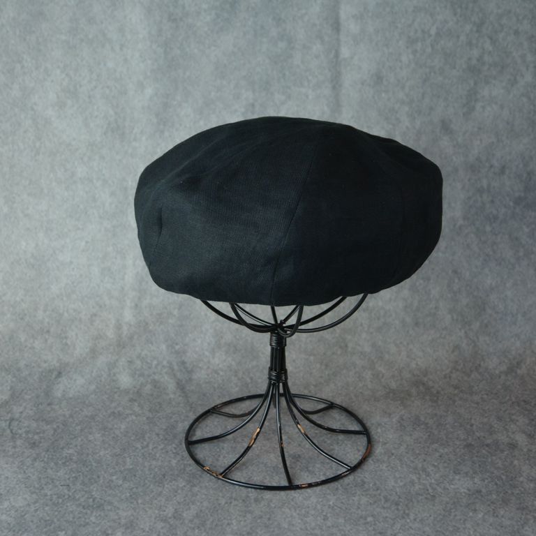 Yohji Yamamoto Yohji Yamamoto Pour Homme - LIN LINEN Beret Hat Size ONE SIZE - 4 Thumbnail