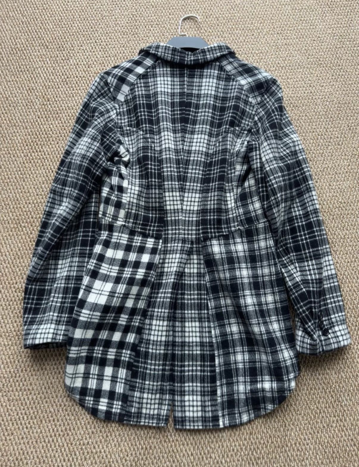 Comme des Garcons COMME des GARÇONS Black-White Check Deconstructed Jacket K23 Size US XS / EU 42 / 0 - 7 Thumbnail