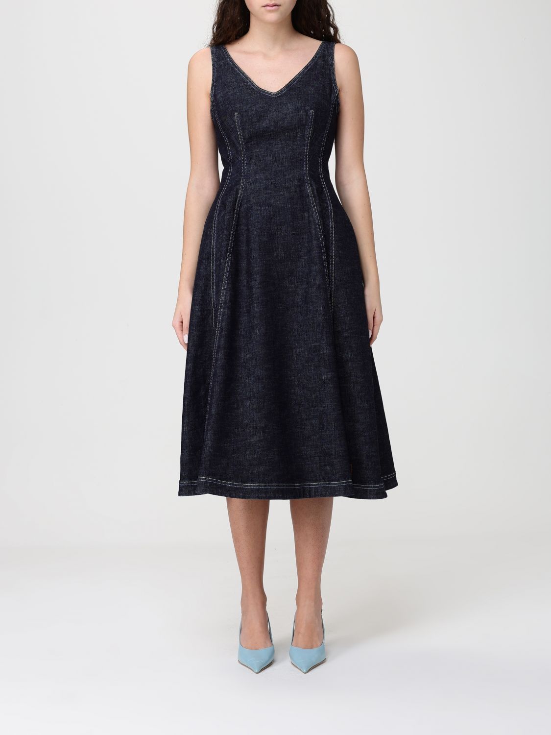 Marni Marni Dress Woman Denim Size M / US 6-8 / IT 42-44 - 1 Thumbnail