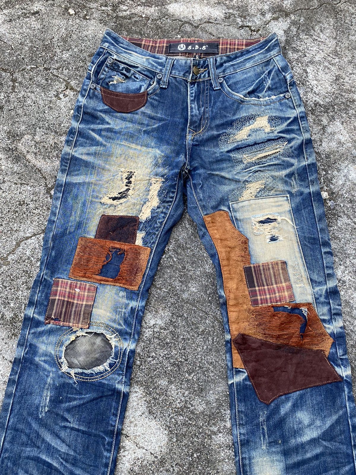 Japanese Brand Japanese Brand SDS Patchwork Kapital Inspired Size US 29 - 4 Thumbnail
