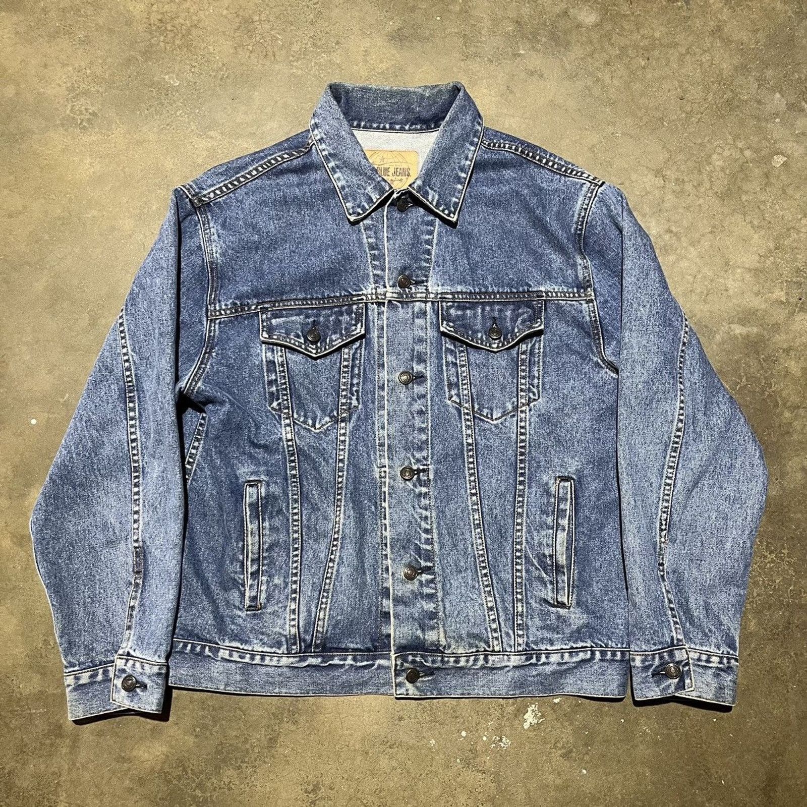 Gap × Vintage Vintage Y2k Gap Jeans Blue Denim Western Jacket Size US L / EU 52-54 / 3 - 1 Thumbnail