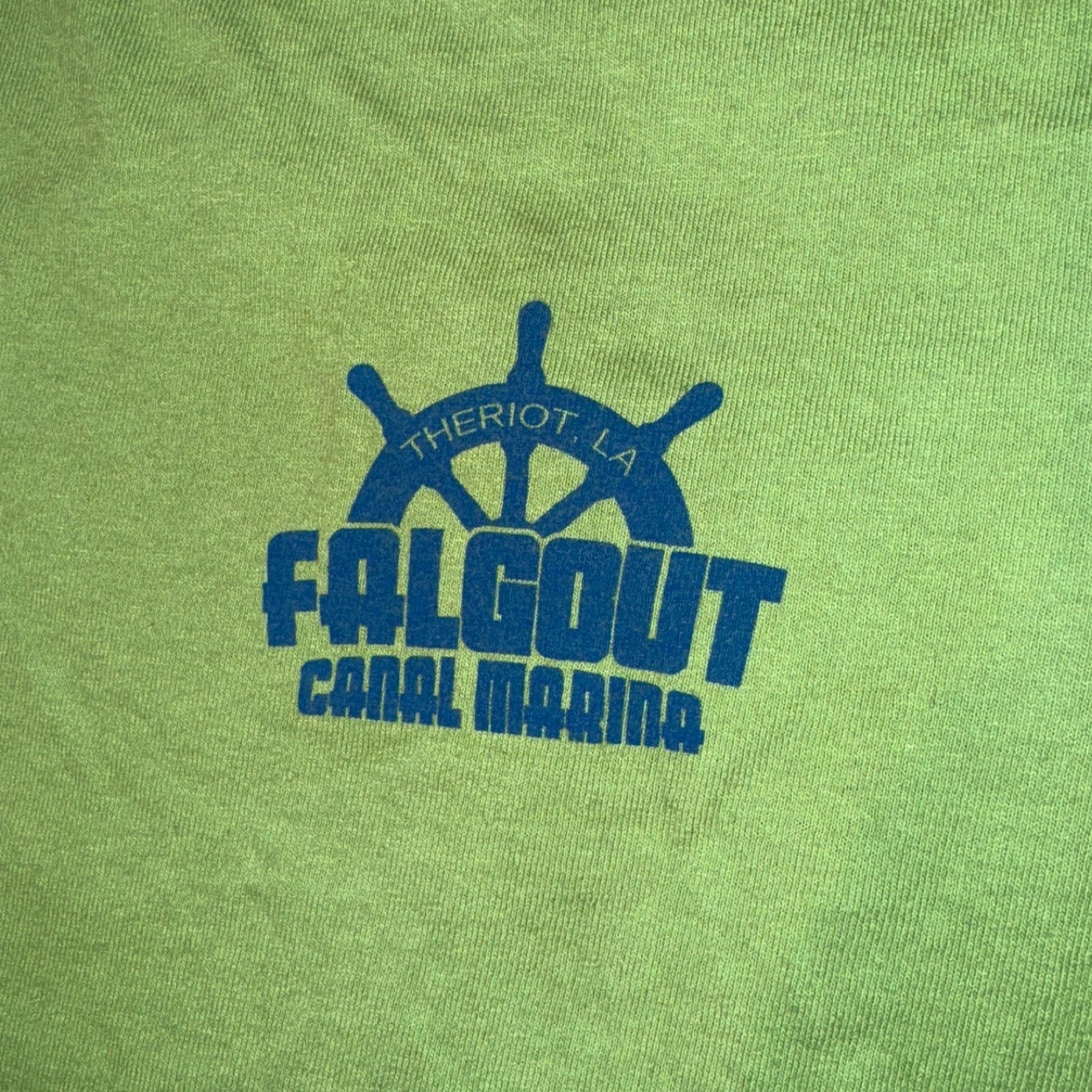 Gildan Felgout Canal Marina Theriot Lousiana Deep Sea Fishing Green Bayou Tshirt Small Size US S / EU 44-46 / 1 - 4 Thumbnail